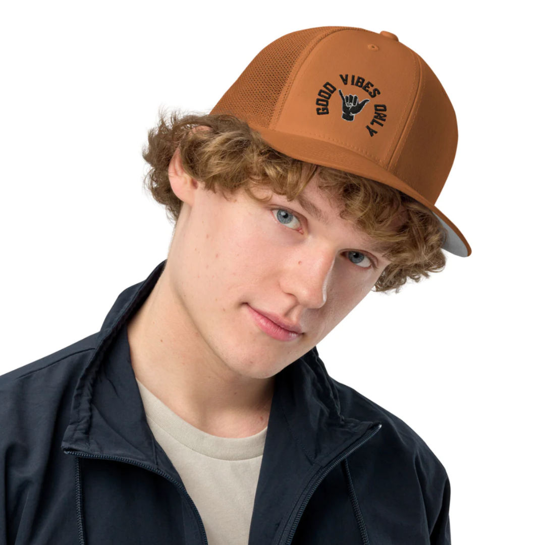 teen boys hats!  good vibes only