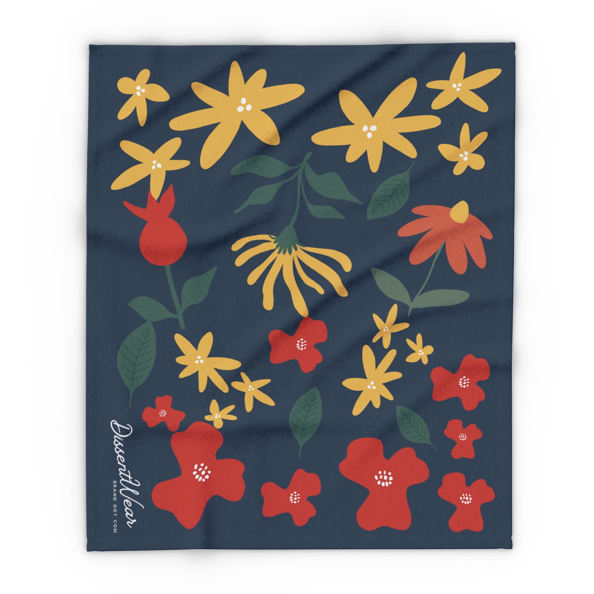Floral Fleece Arctic Throw Blanket
