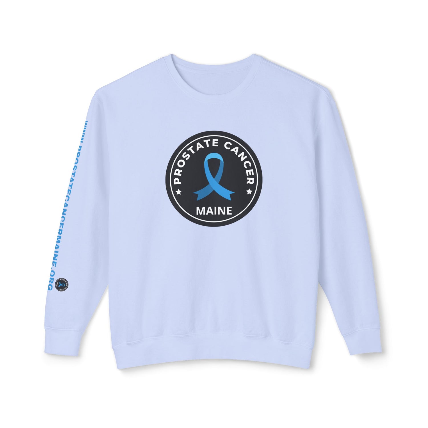 Prostate Cancer Maine Gender Neutral Lightweight Crewneck Sweatshirt