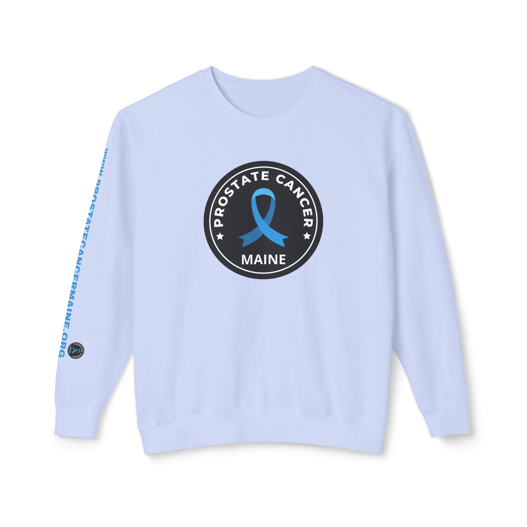 Prostate Cancer Maine Gender Neutral Lightweight Crewneck Sweatshirt