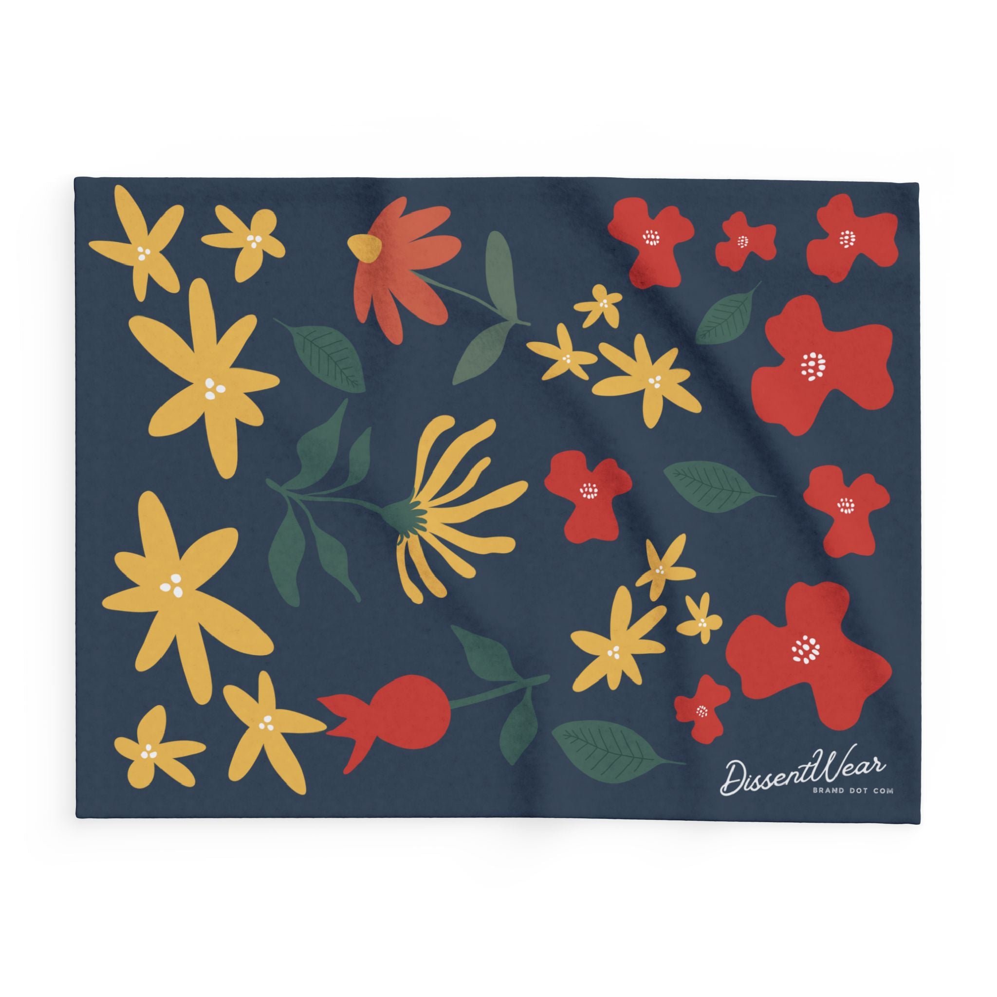 Floral Fleece Arctic Throw Blanket