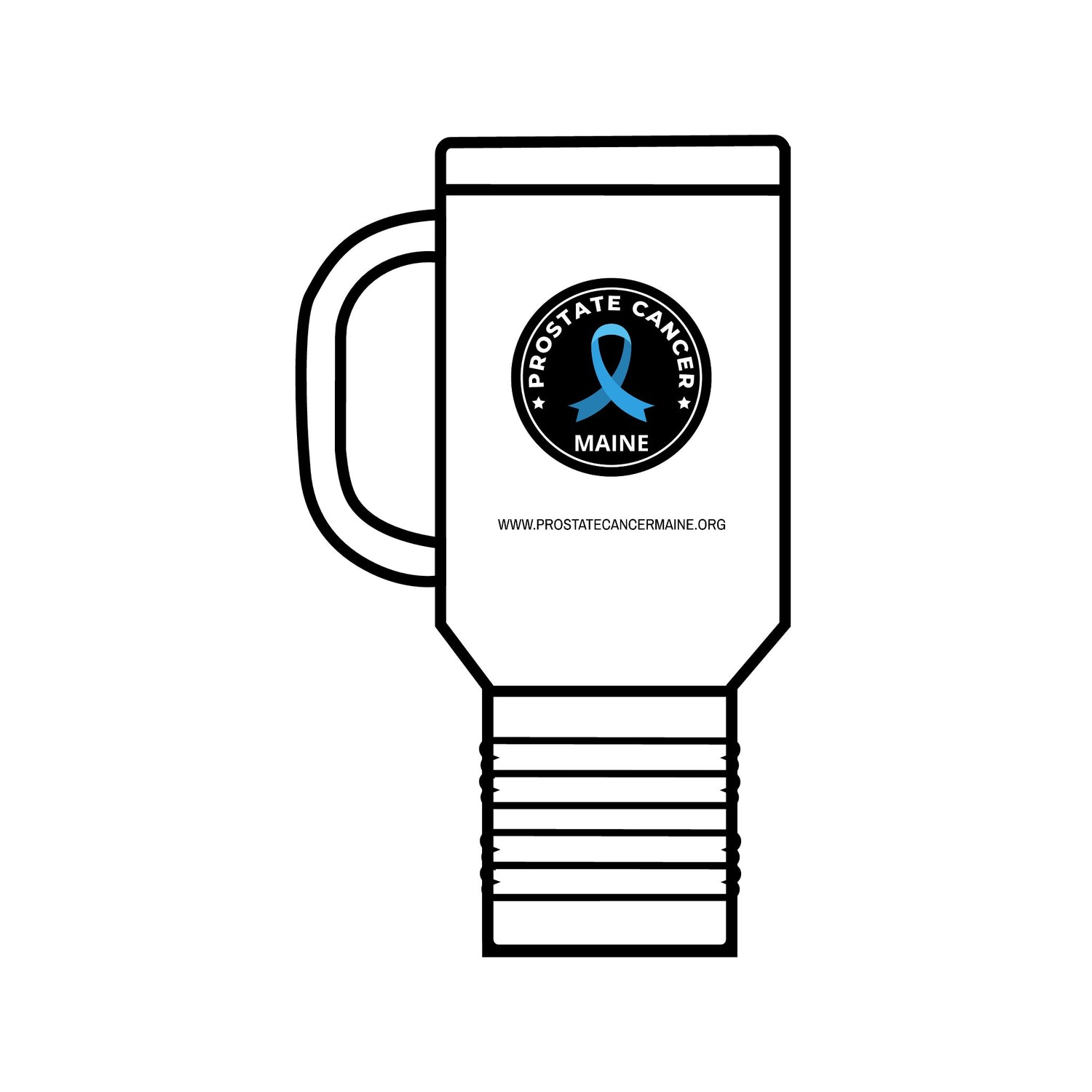 Prostate Cancer Maine Insulated Travel Mug, 40oz