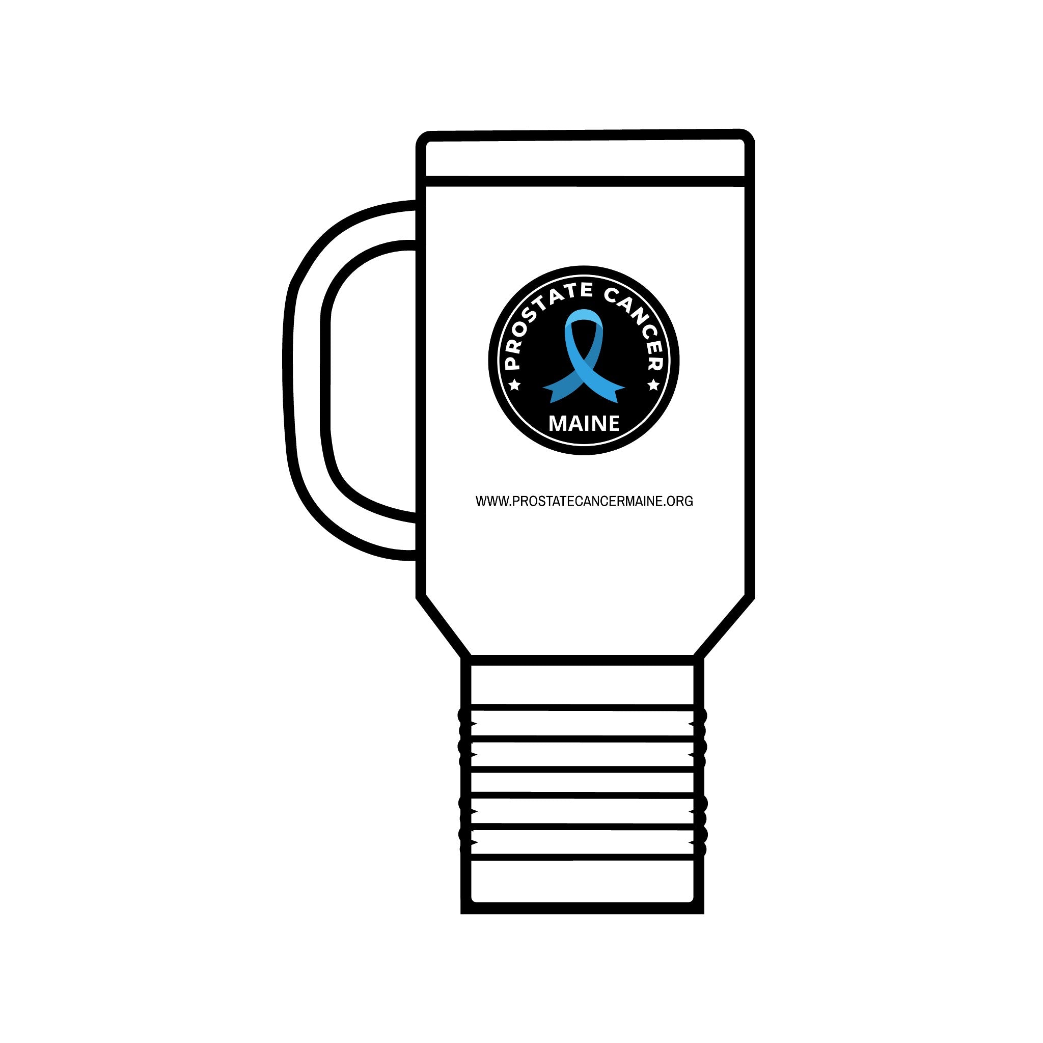 Prostate Cancer Maine Insulated Travel Mug, 40oz