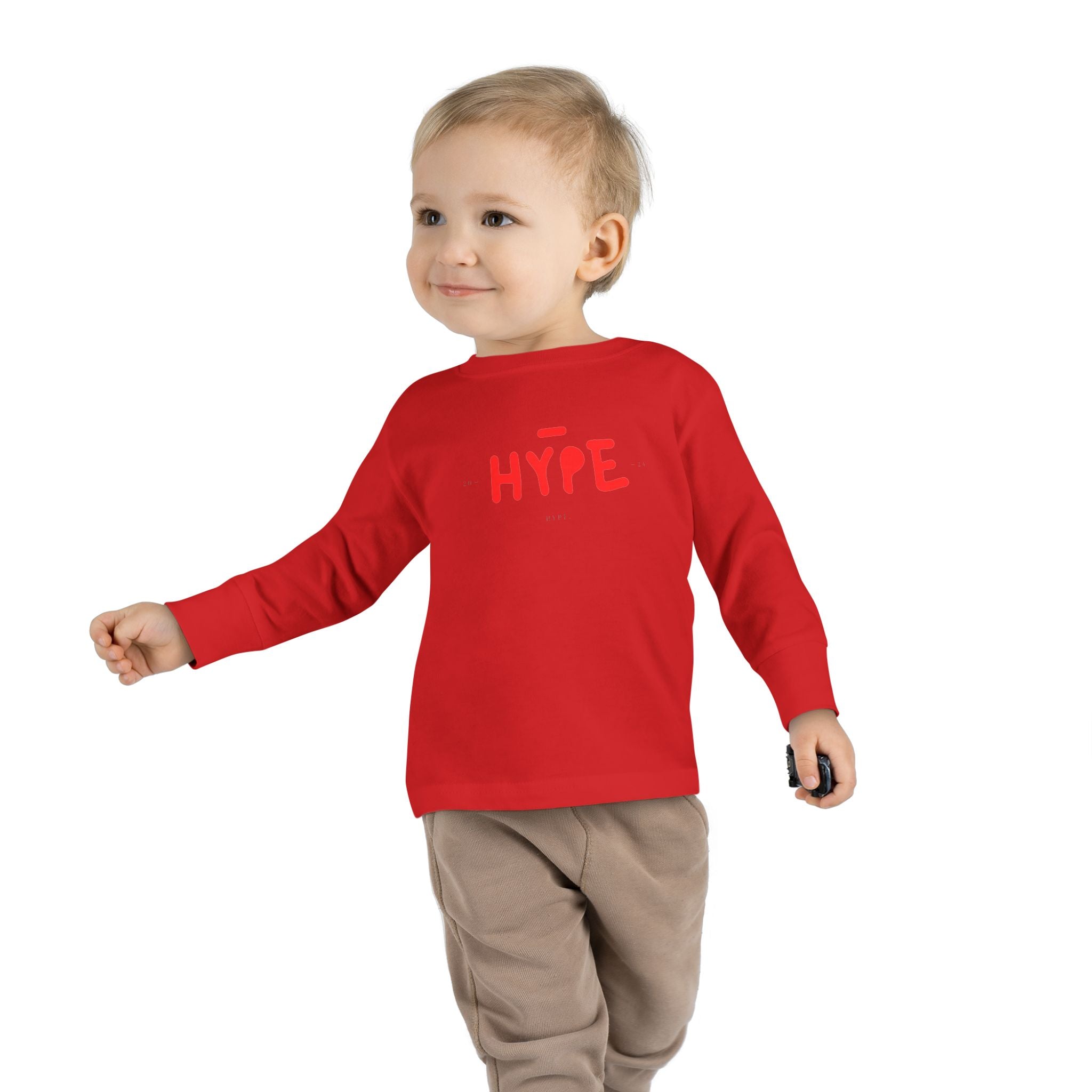 Toddler Long Sleeve Tee HYPE Trendy Toddler Long Sleeve T Shirt