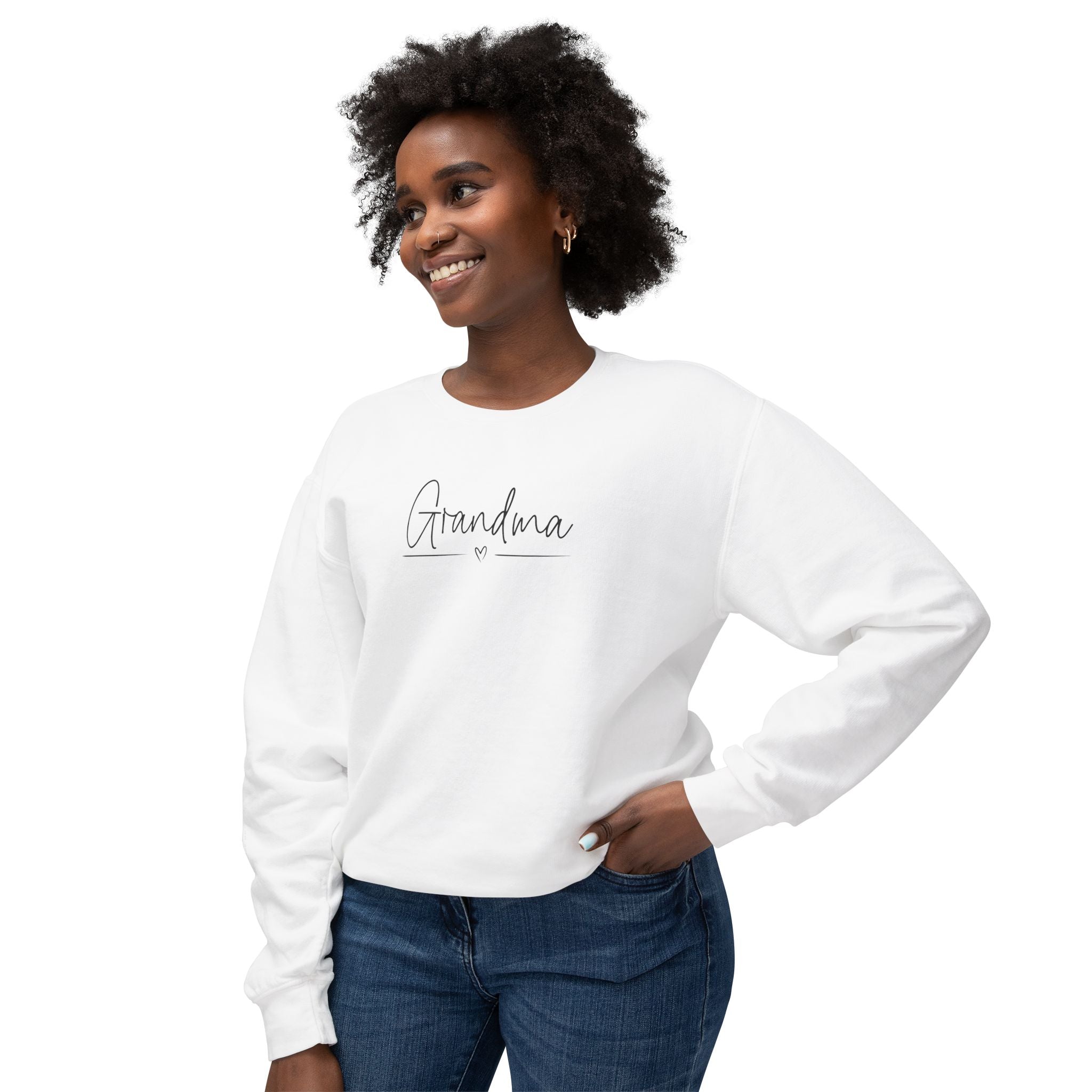 Grandma Sweatshirt, Cozy Crewneck Gift, Lightweight Pullover, Mother&