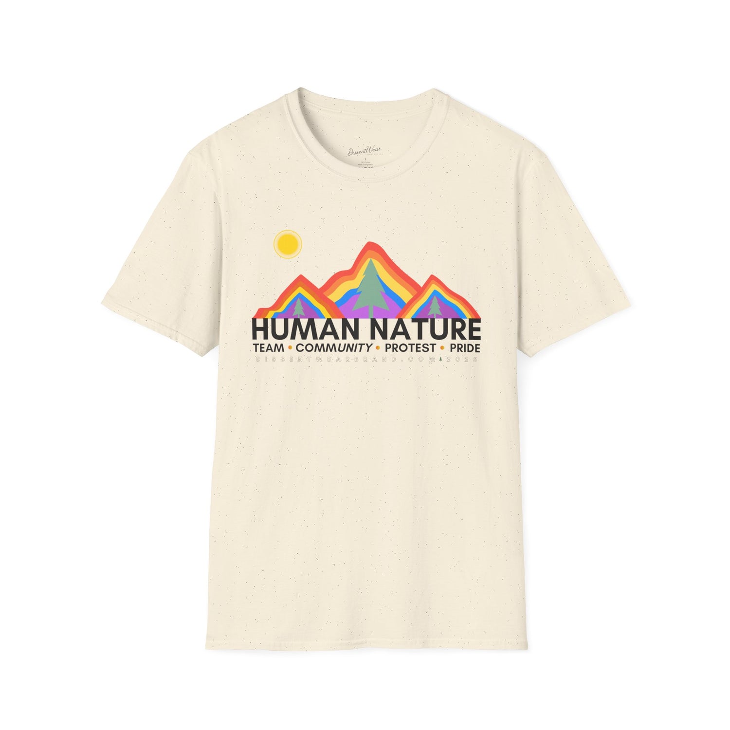 Human Nature Pride T-Shirt, Unisex Rainbow Tee, LGBTQ+ Apparel, Community Event Shirt, Gift for Equality Advocates