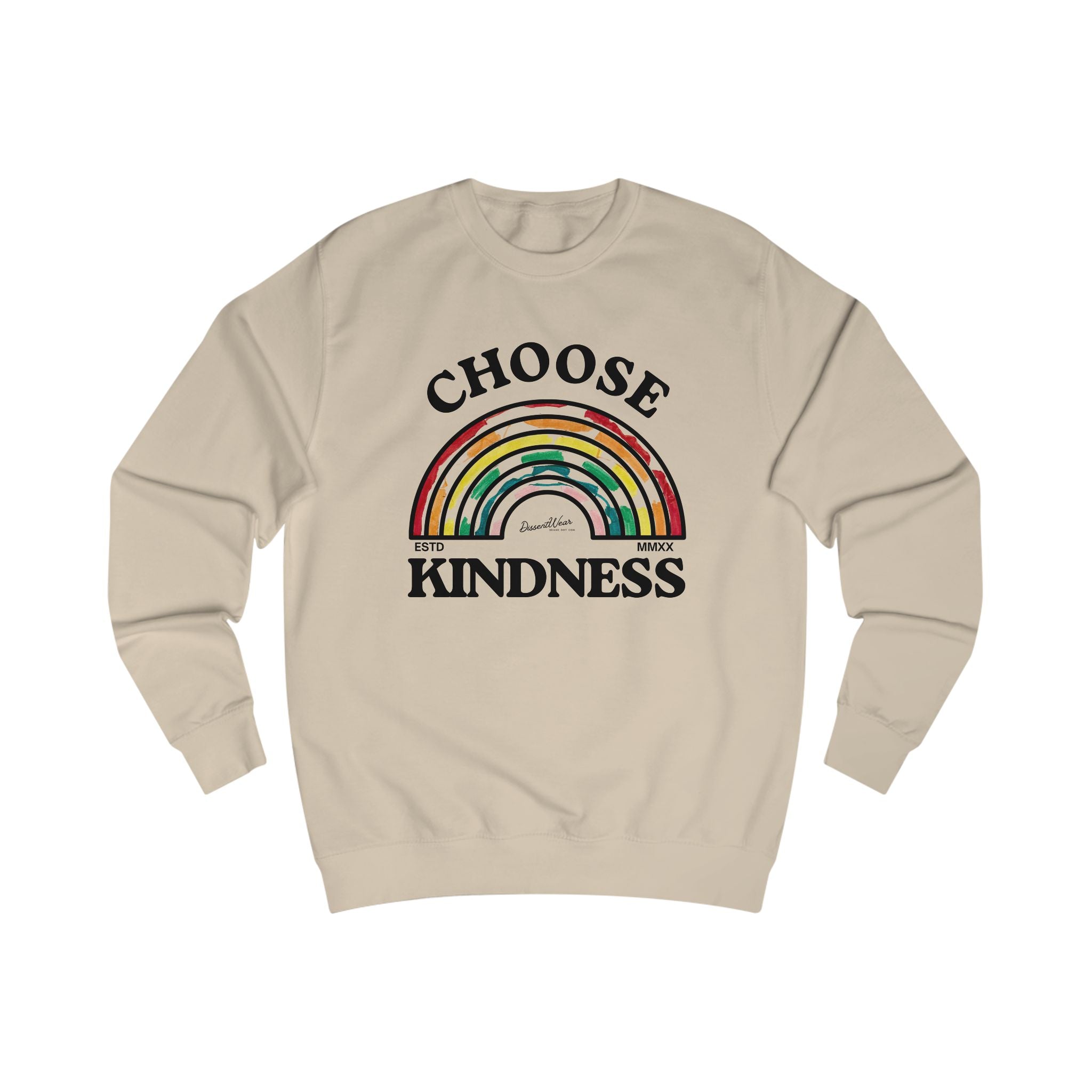 Choose Kindness Unisex Sweatshirt | Inspirational Gift, Cozy Layer, Rainbow Design, Positive Vibes, Fall Fashion