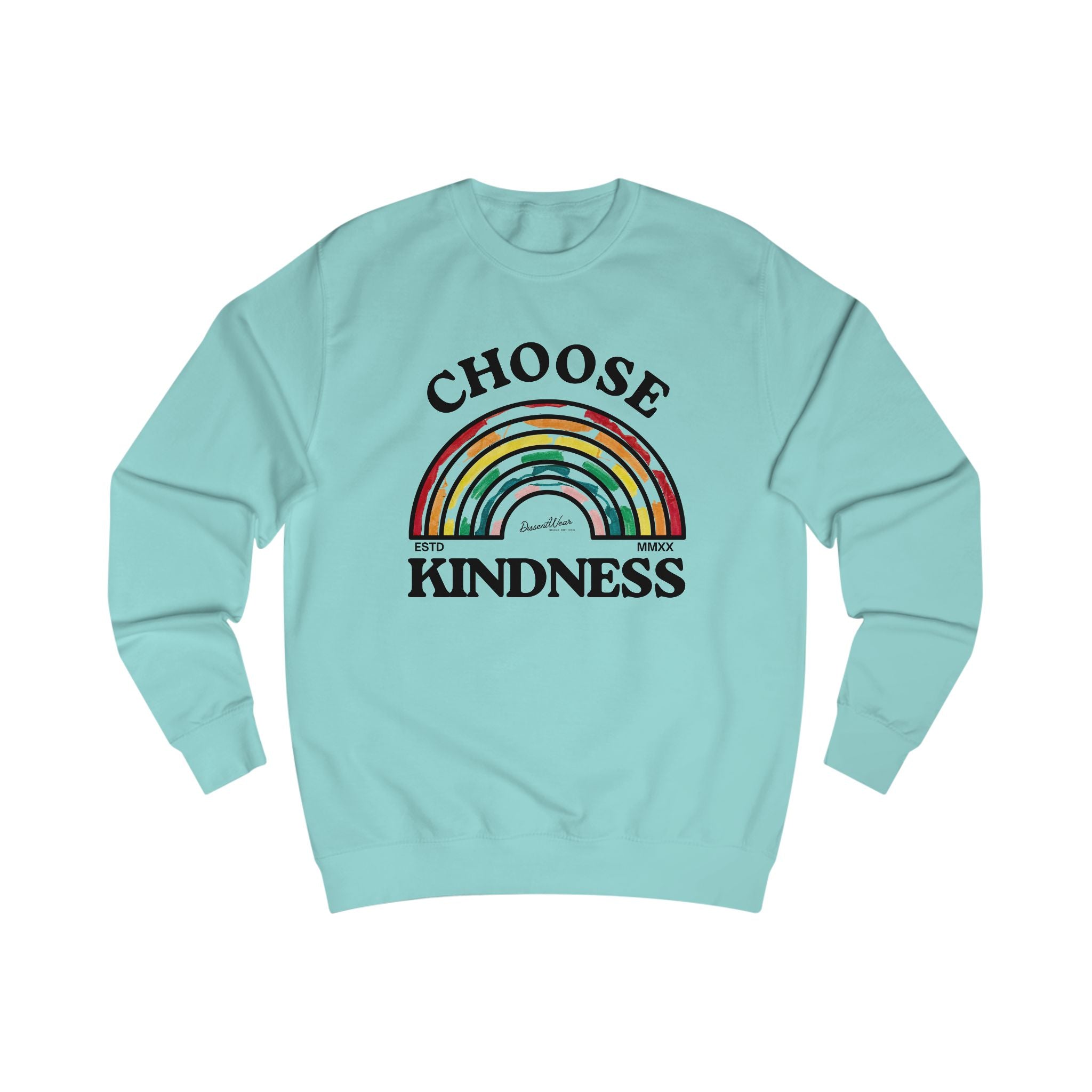 Choose Kindness Unisex Sweatshirt | Inspirational Gift, Cozy Layer, Rainbow Design, Positive Vibes, Fall Fashion