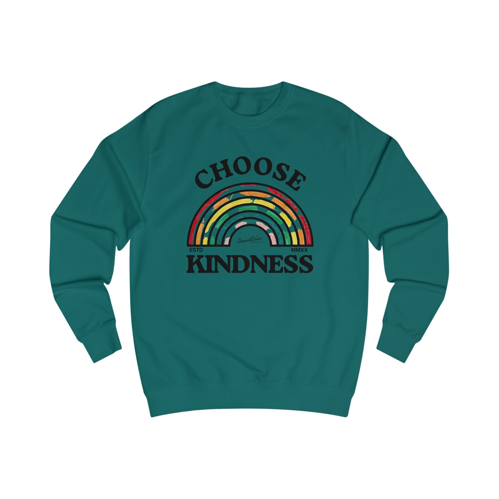Choose Kindness Unisex Sweatshirt | Inspirational Gift, Cozy Layer, Rainbow Design, Positive Vibes, Fall Fashion