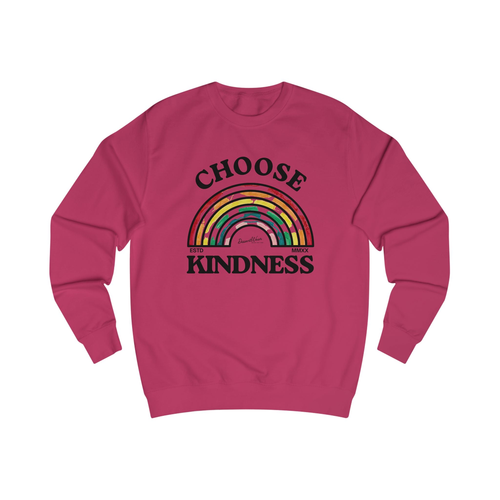 Choose Kindness Unisex Sweatshirt | Inspirational Gift, Cozy Layer, Rainbow Design, Positive Vibes, Fall Fashion