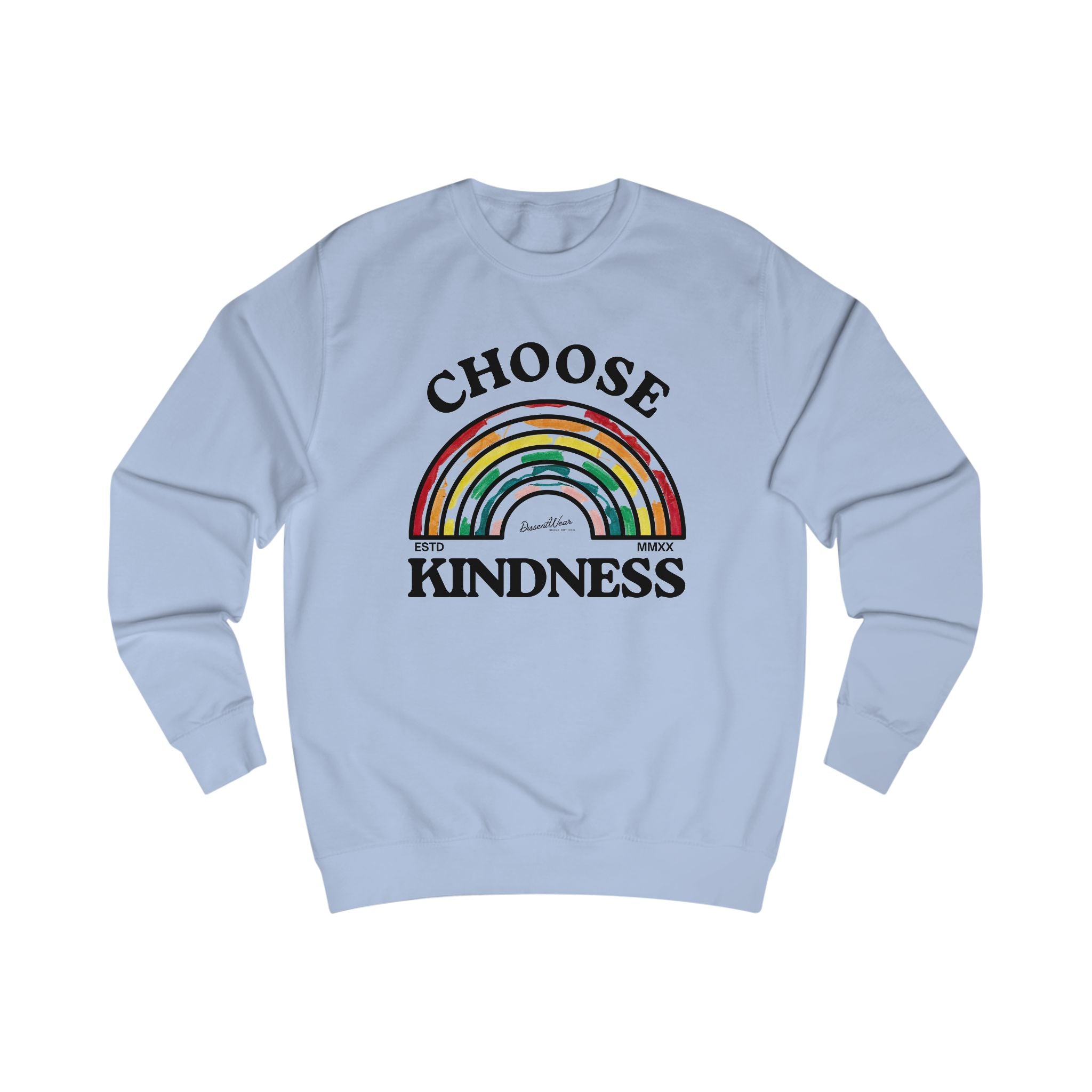 Choose Kindness Unisex Sweatshirt | Inspirational Gift, Cozy Layer, Rainbow Design, Positive Vibes, Fall Fashion