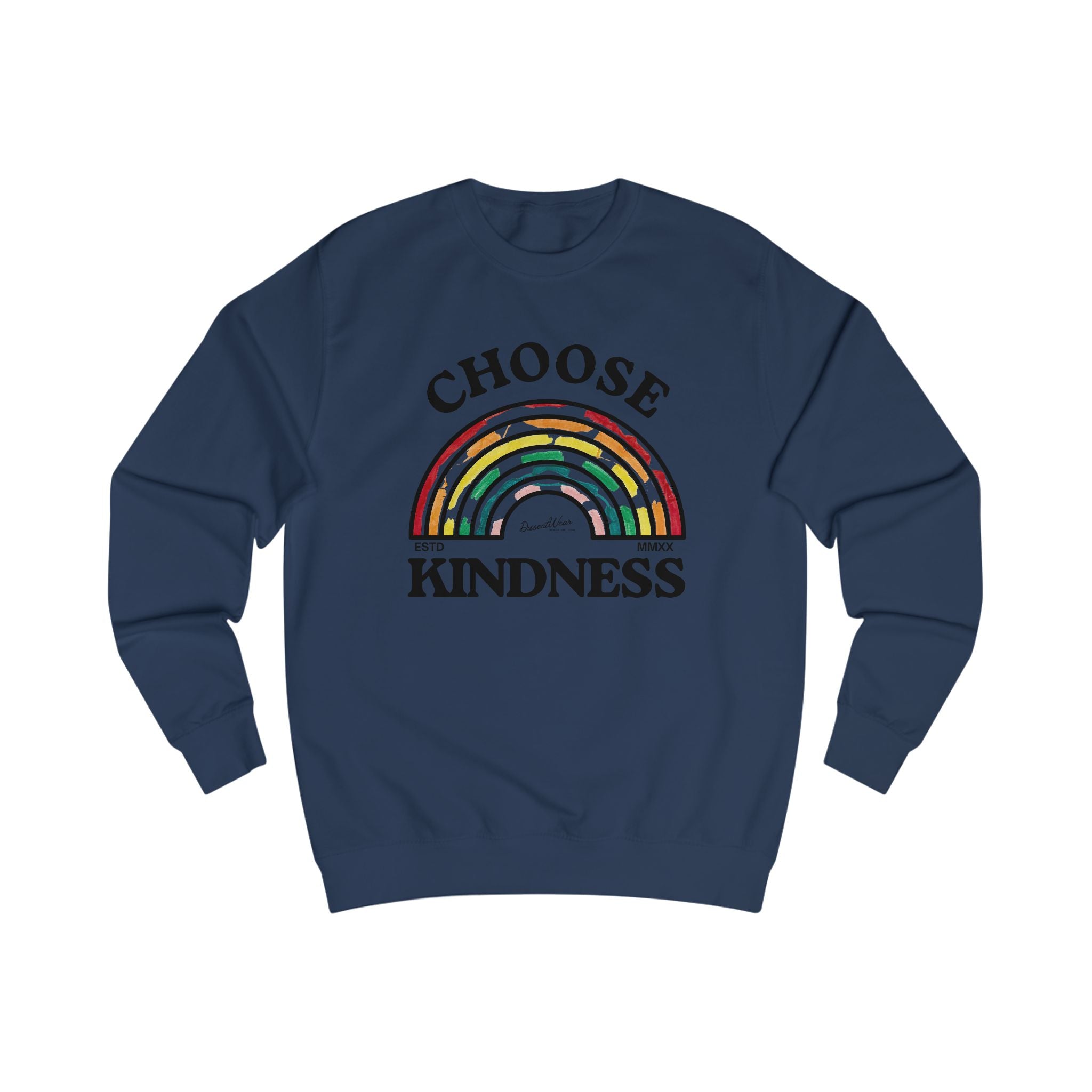 Choose Kindness Unisex Sweatshirt | Inspirational Gift, Cozy Layer, Rainbow Design, Positive Vibes, Fall Fashion