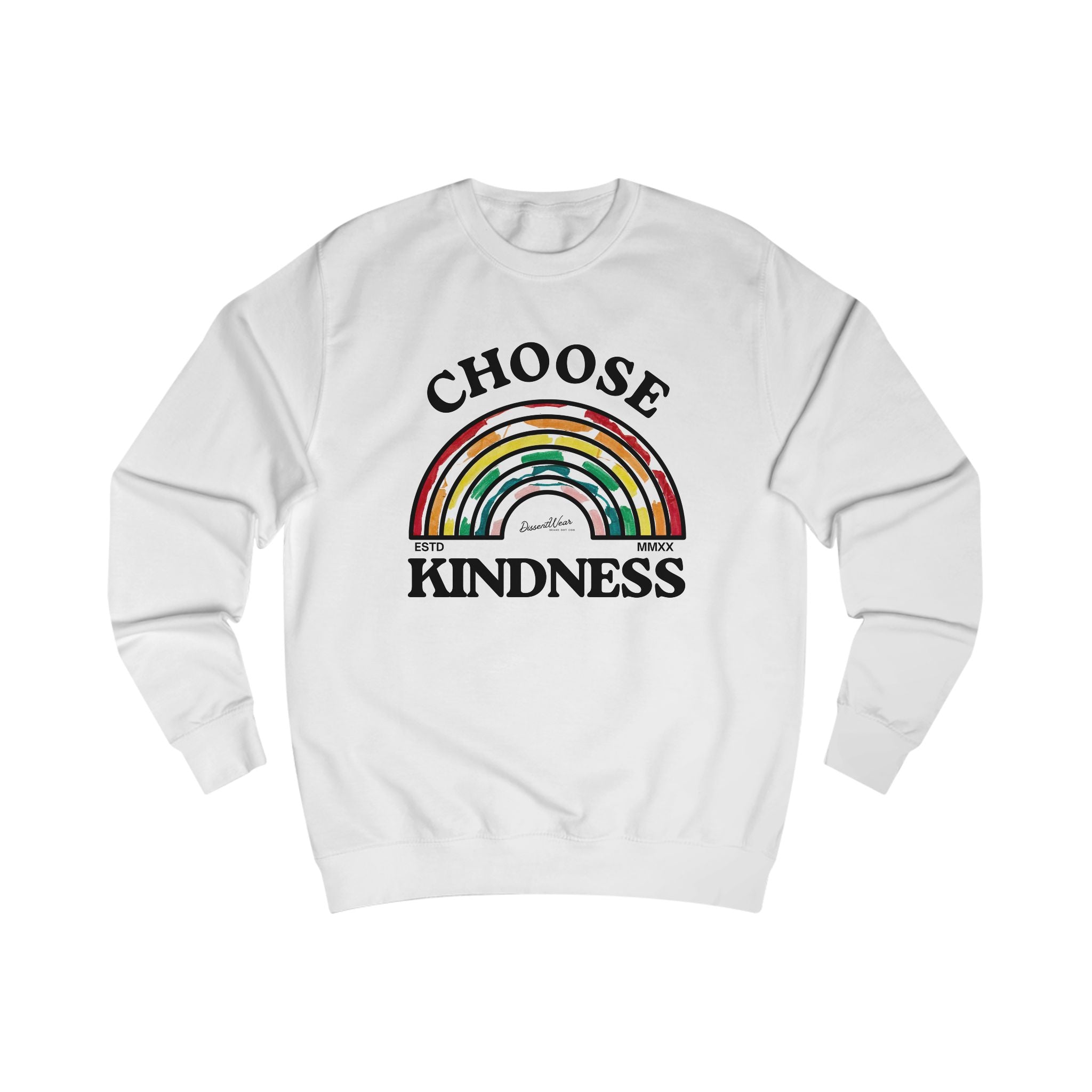 Choose Kindness Unisex Sweatshirt | Inspirational Gift, Cozy Layer, Rainbow Design, Positive Vibes, Fall Fashion