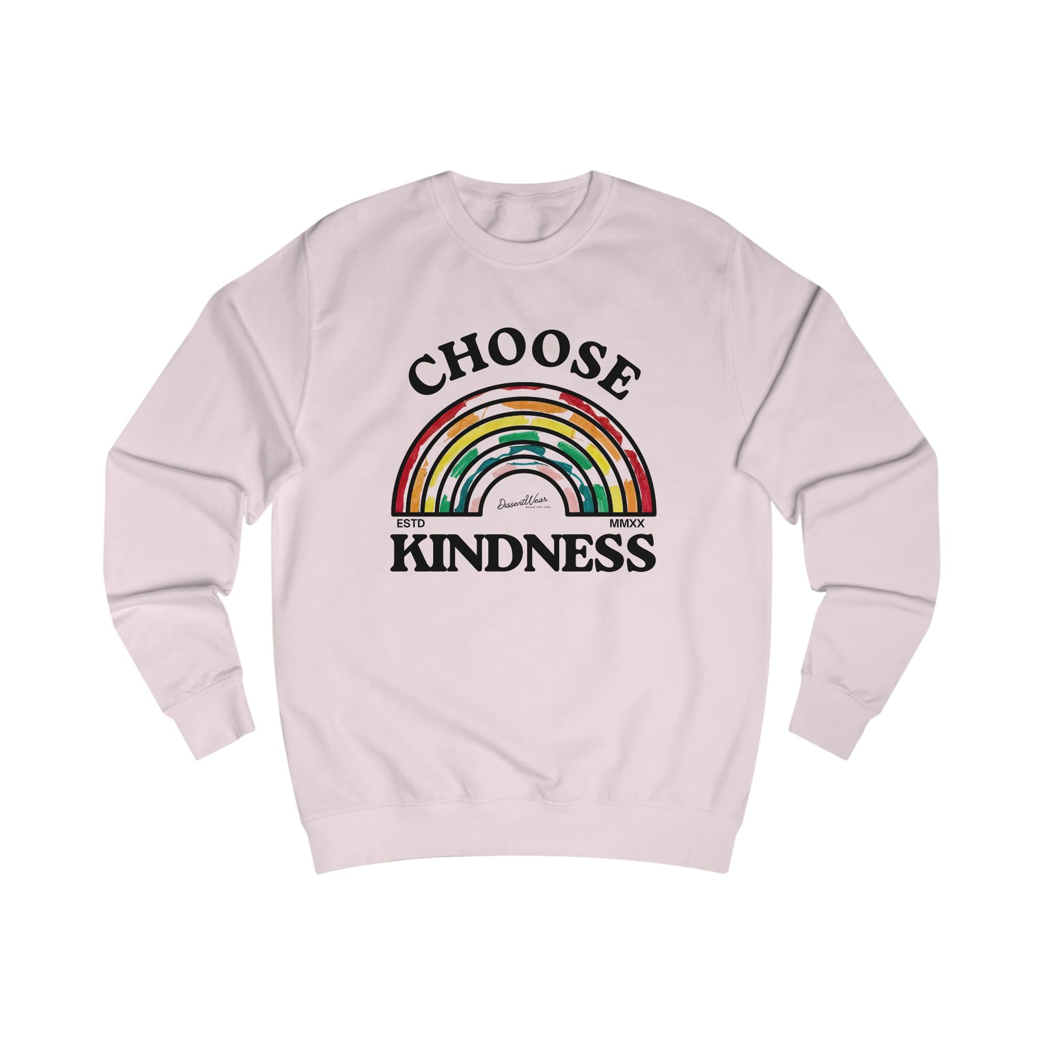 Choose Kindness Unisex Sweatshirt | Inspirational Gift, Cozy Layer, Rainbow Design, Positive Vibes, Fall Fashion