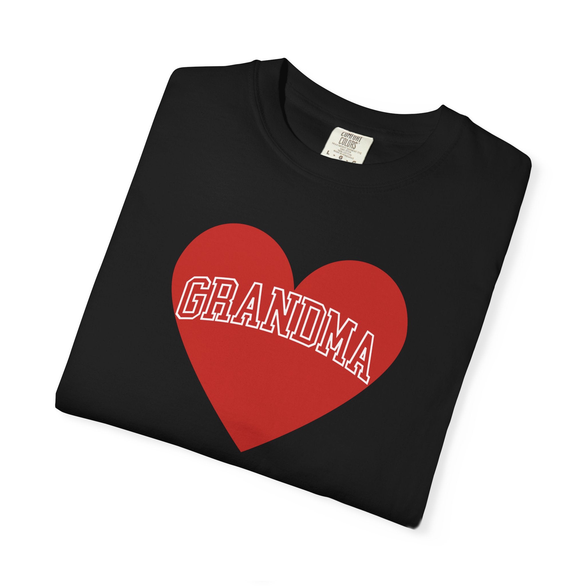Heart & Soul Love My Grandma T-Shirt, Unisex Garment-Dyed Tee for Grandparents, Birthday Gift, Mother&