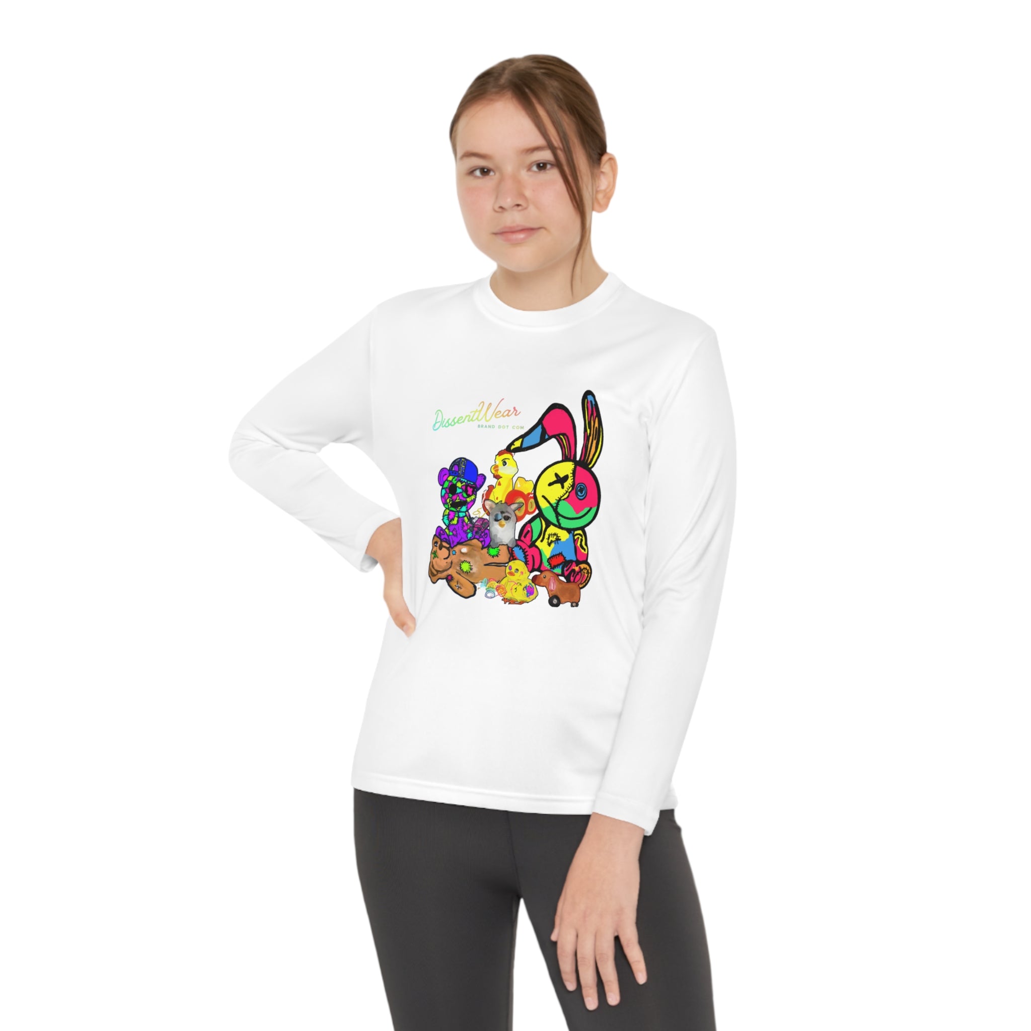 Youth Long Sleeve Tee - Broken Toys Club Hand Drawn