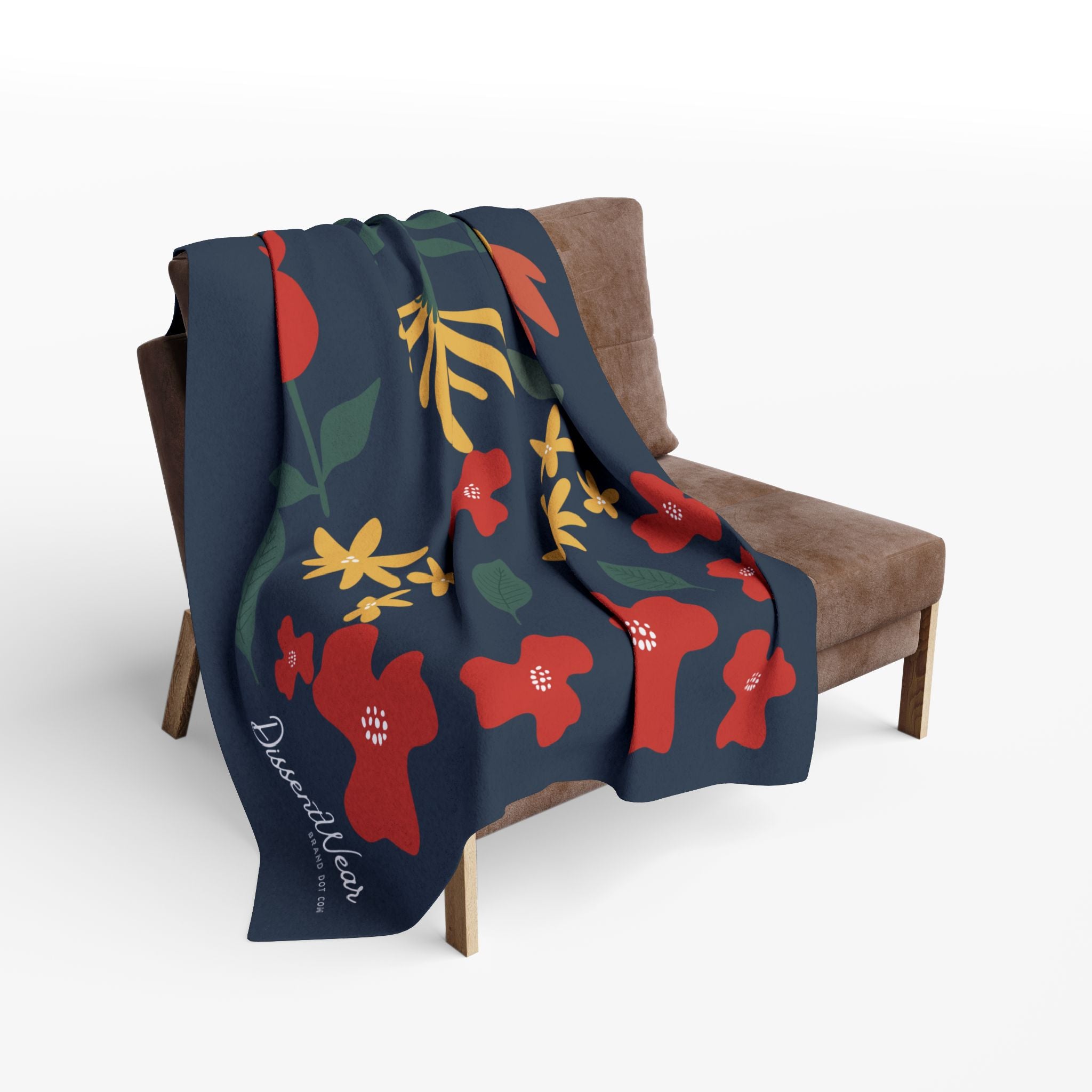 Floral Fleece Arctic Throw Blanket