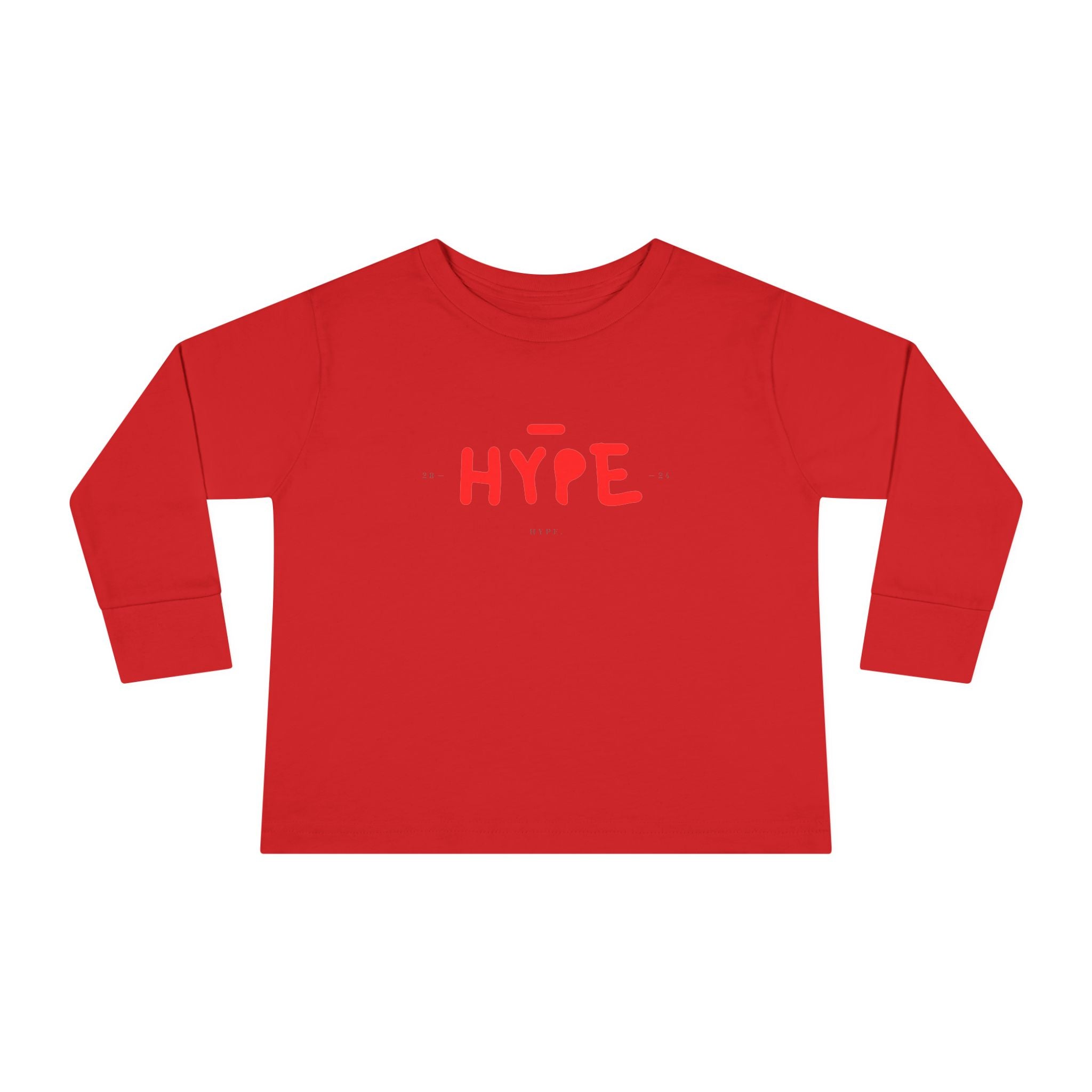 Toddler Long Sleeve Tee HYPE Trendy Toddler Long Sleeve T Shirt