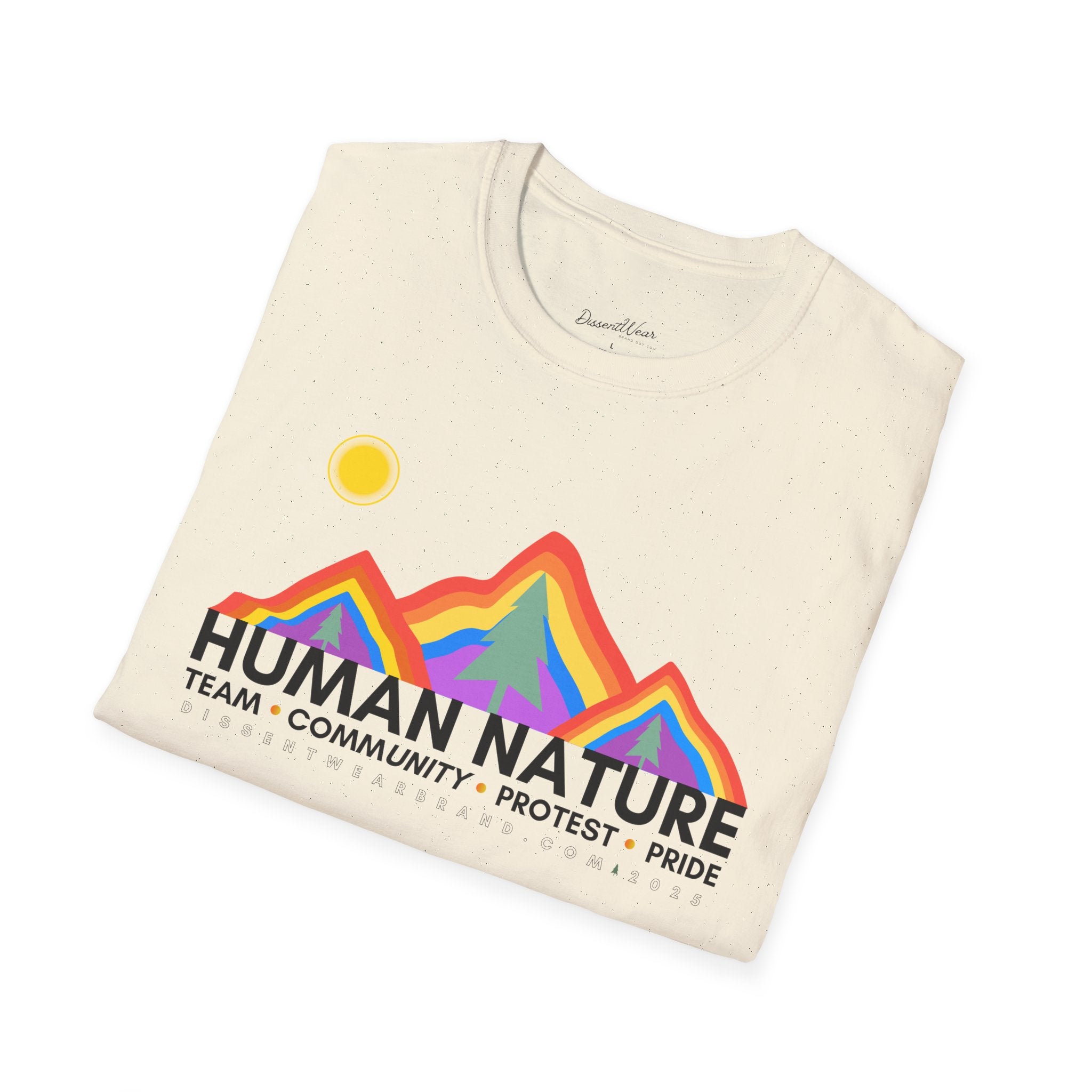 Human Nature Pride T-Shirt, Unisex Rainbow Tee, LGBTQ+ Apparel, Community Event Shirt, Gift for Equality Advocates