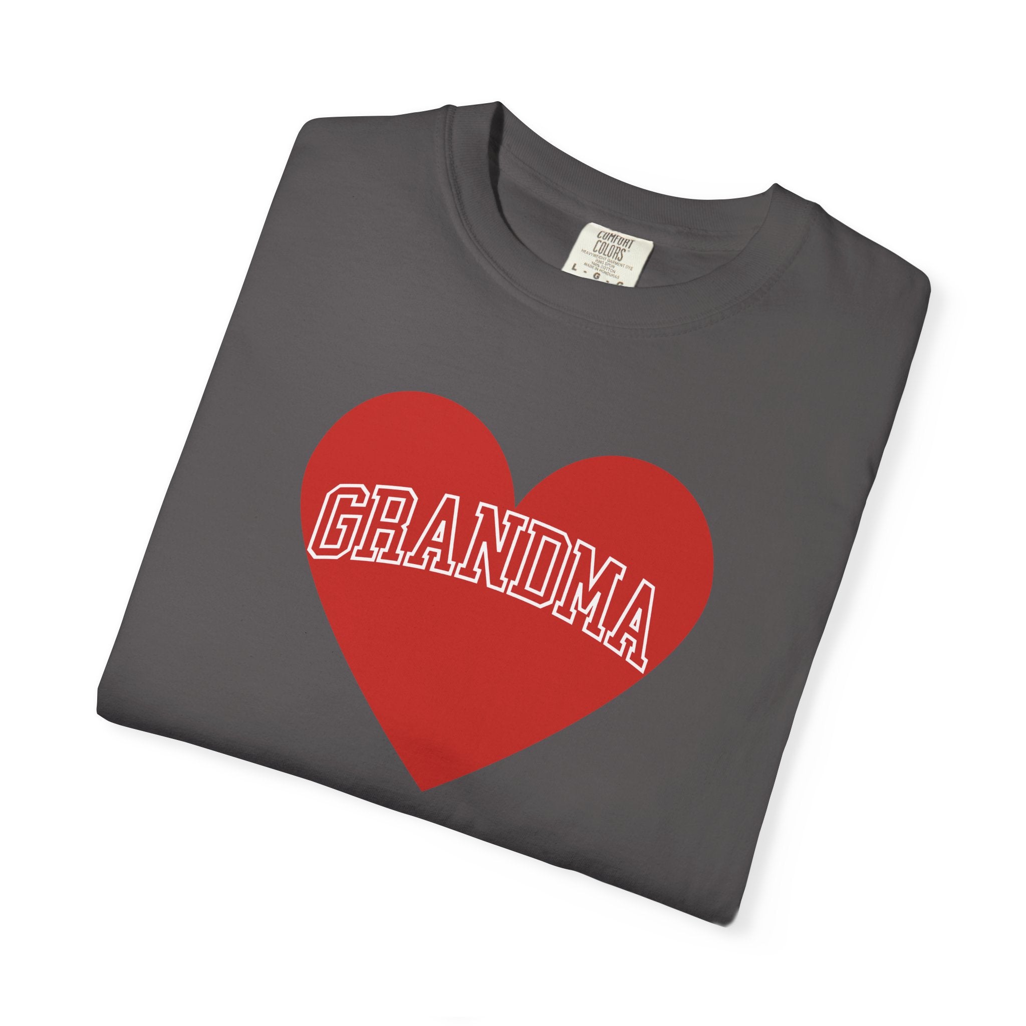 Heart & Soul Love My Grandma T-Shirt, Unisex Garment-Dyed Tee for Grandparents, Birthday Gift, Mother&