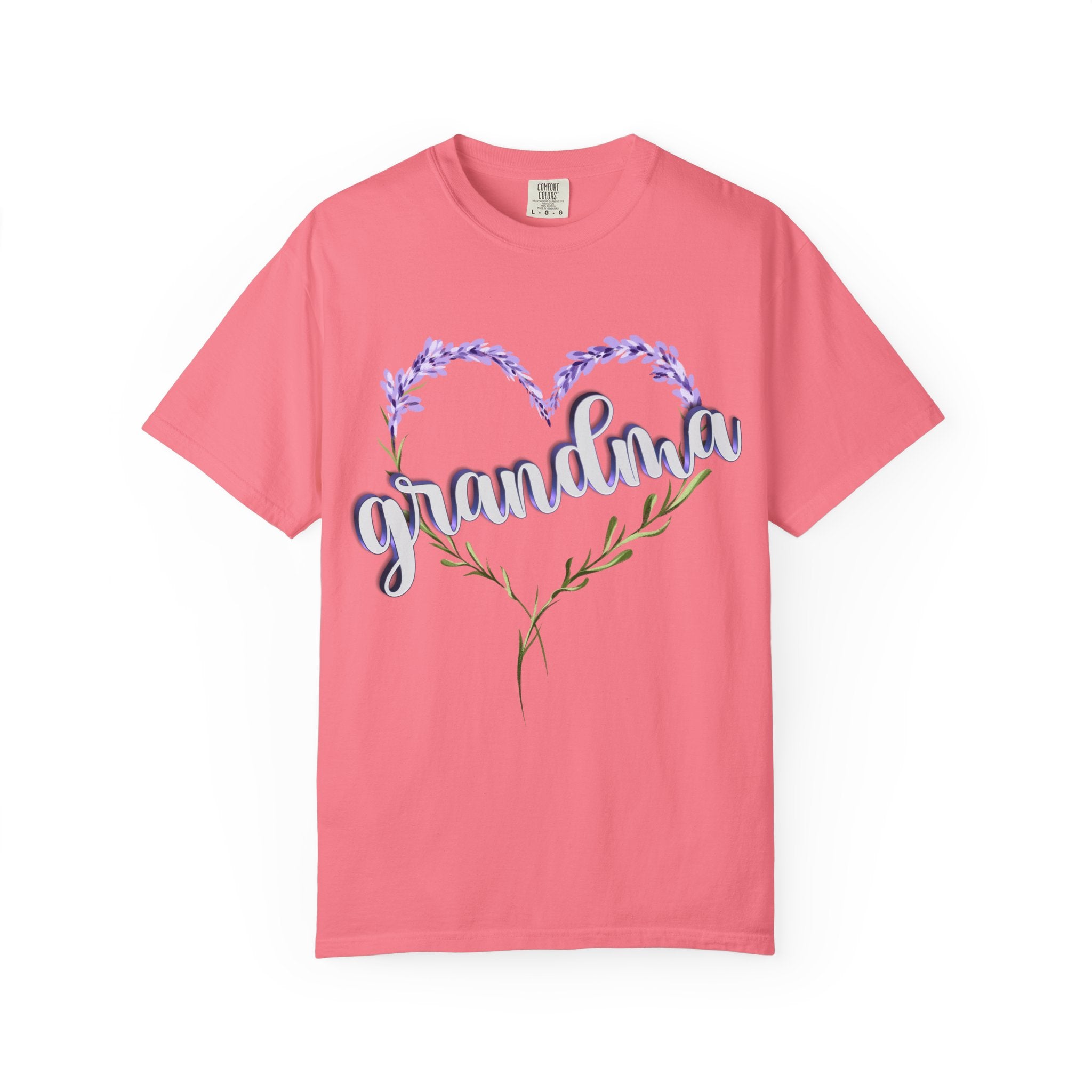 Grandma Purple Flower 3D T-Shirt, Gift for Grandmother, Mother&