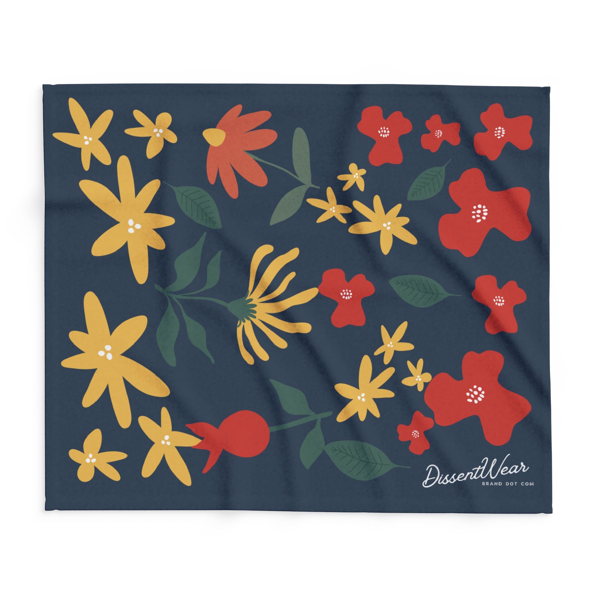 Floral Fleece Arctic Throw Blanket
