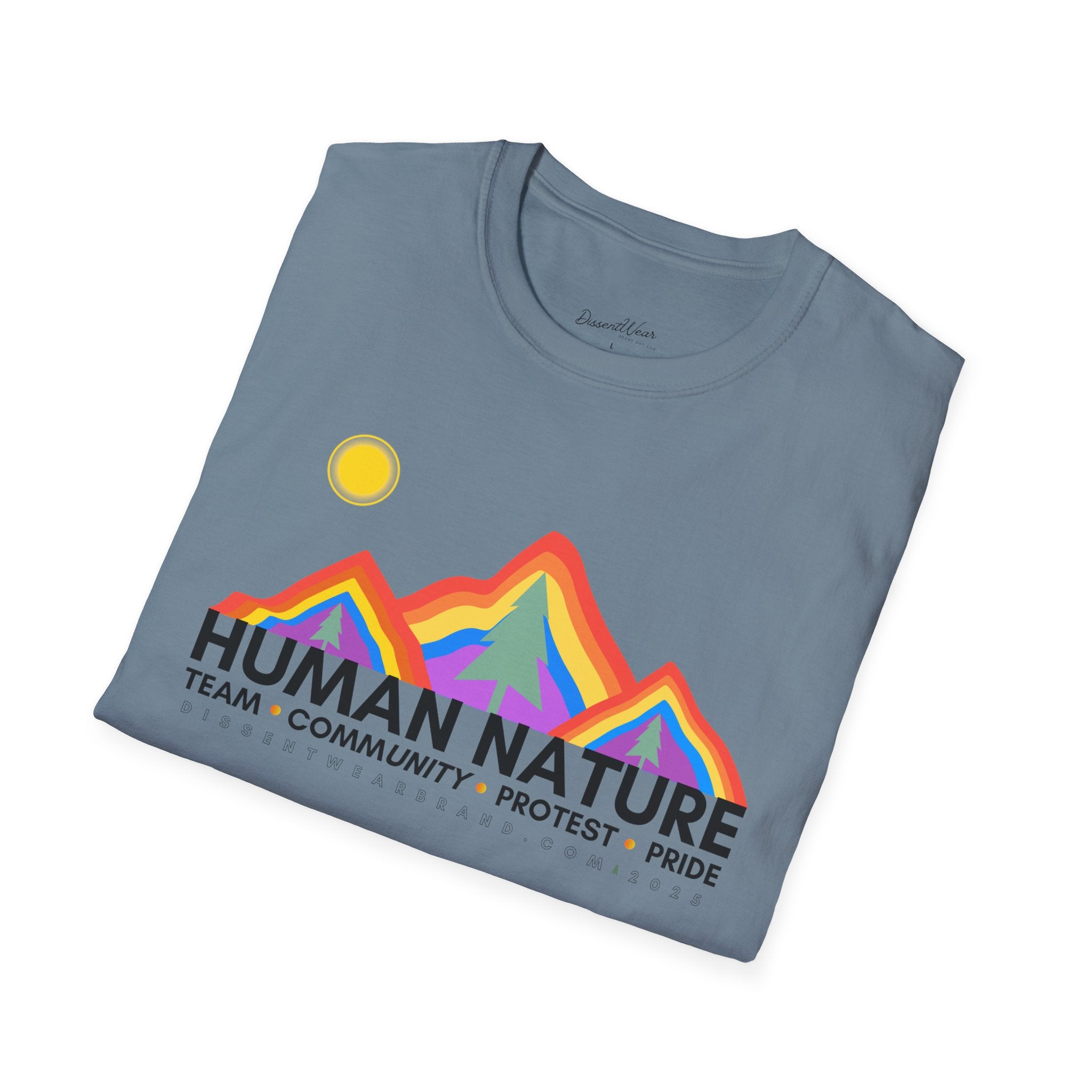 Human Nature Pride T-Shirt, Unisex Rainbow Tee, LGBTQ+ Apparel, Community Event Shirt, Gift for Equality Advocates