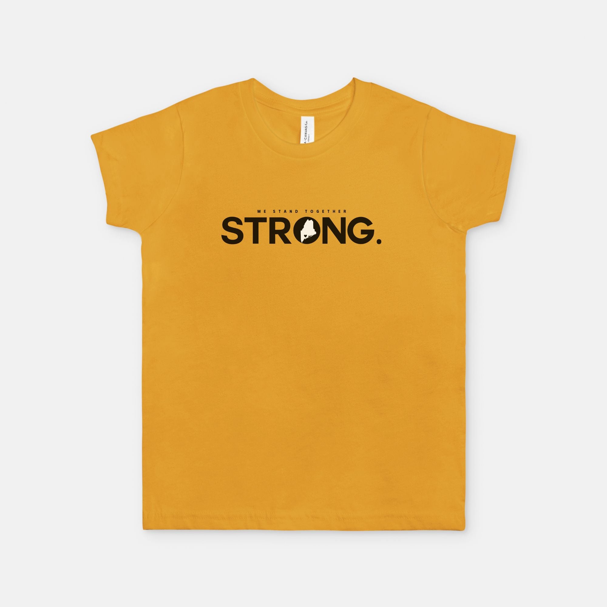 We Stand Together STRONG. Maine Support Lewiston Youth Tee - ALL proceeds will go to victim funds