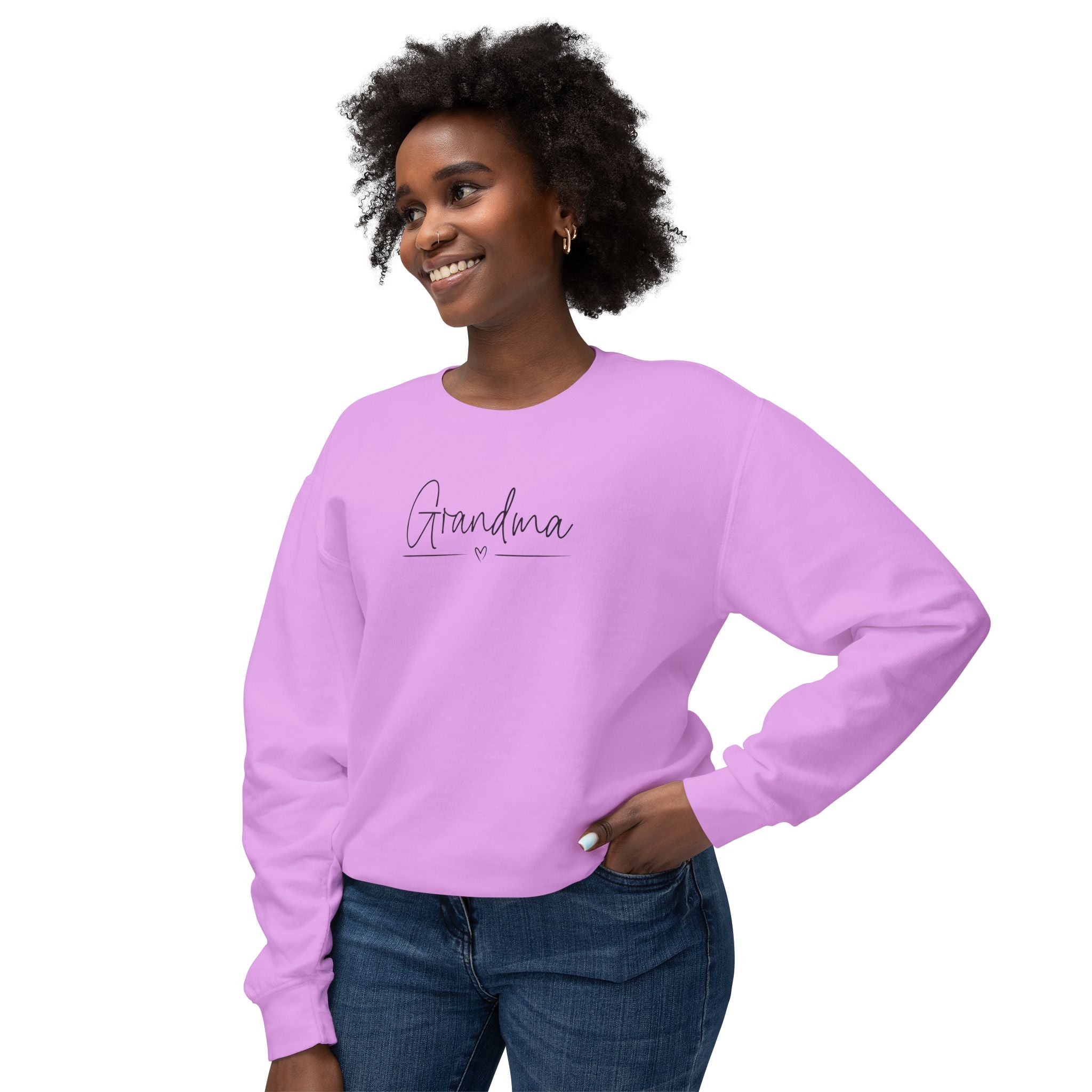 Grandma Sweatshirt, Cozy Crewneck Gift, Lightweight Pullover, Mother&