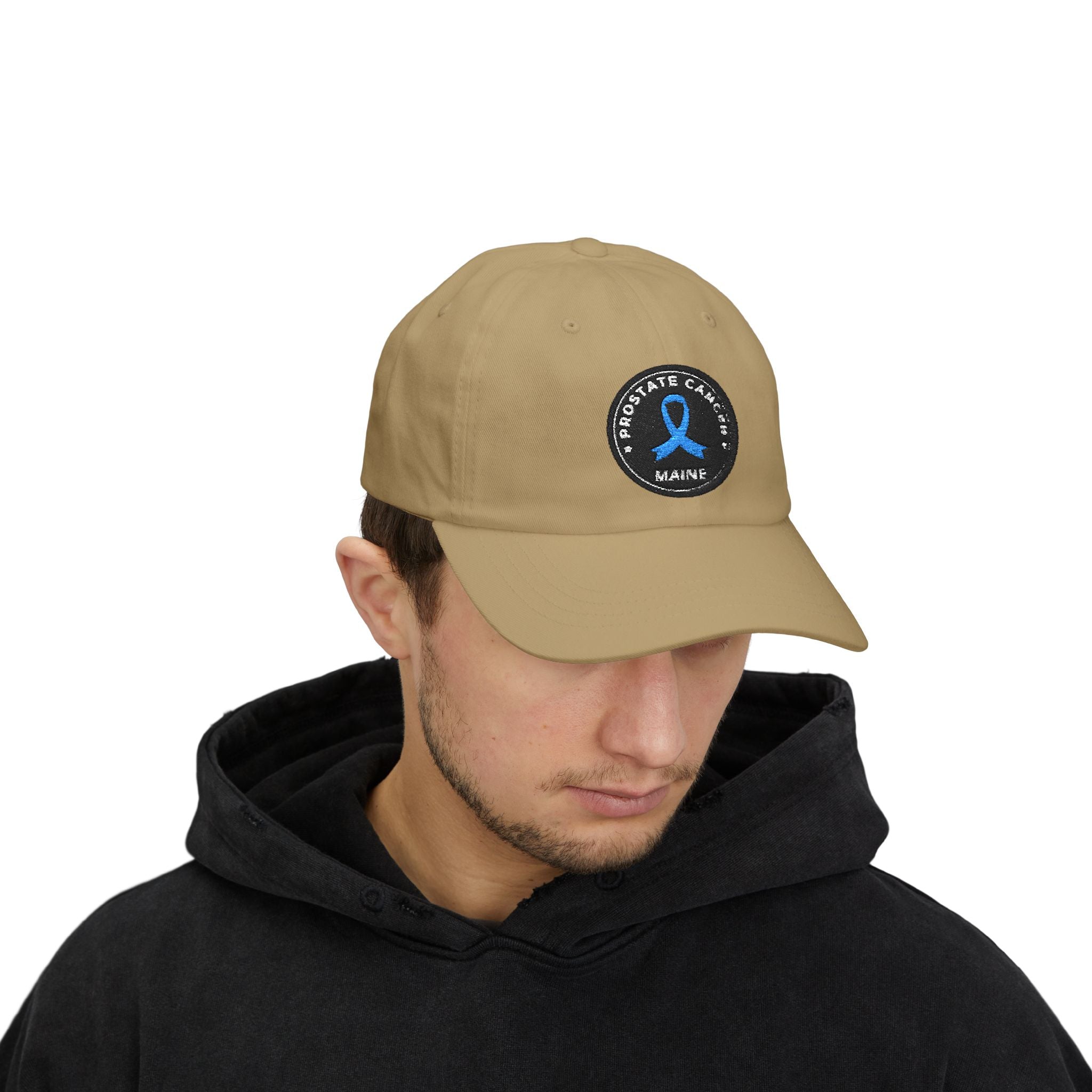 Prostate Cancer Awareness Dad Cap | Classic White Hat for Support, Gifts, Fundraisers, Awareness Events, Everyday Wear