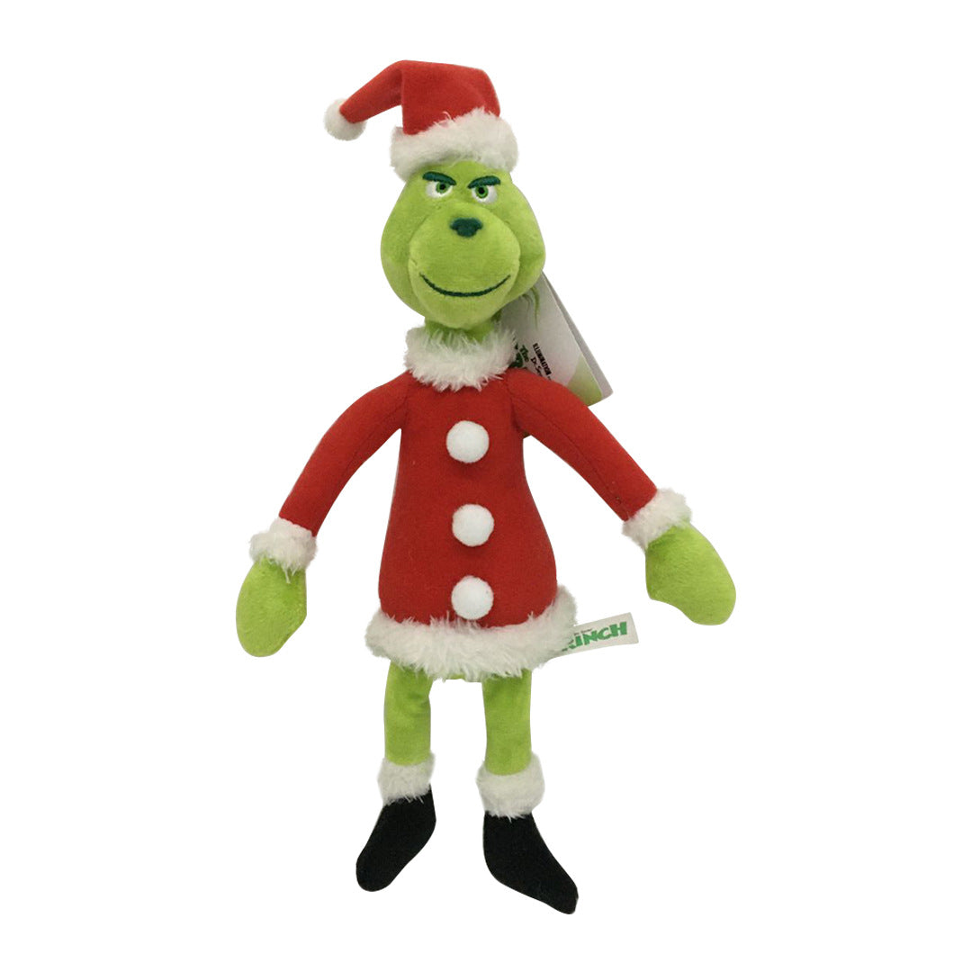 Christmas Monster Grinch Plush Toy Green Hair Grinch Children&