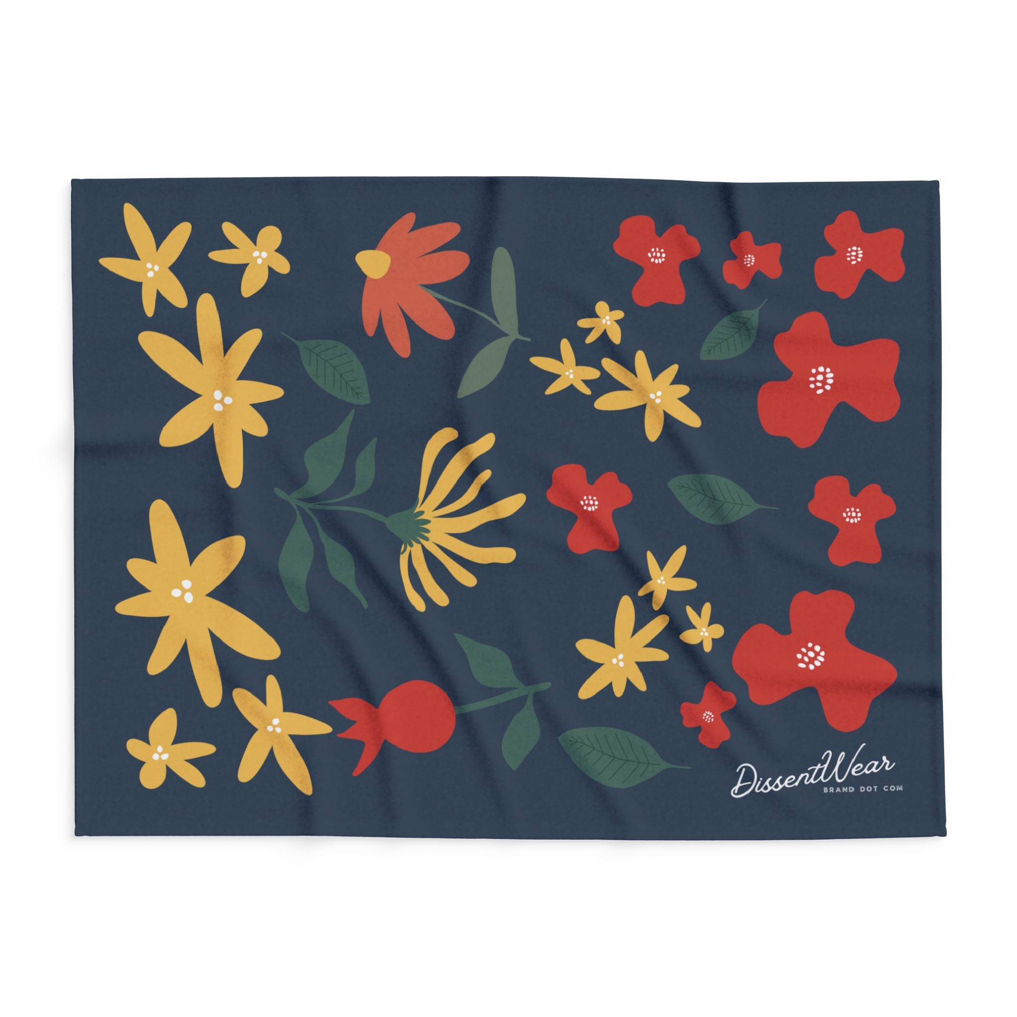 Floral Fleece Arctic Throw Blanket