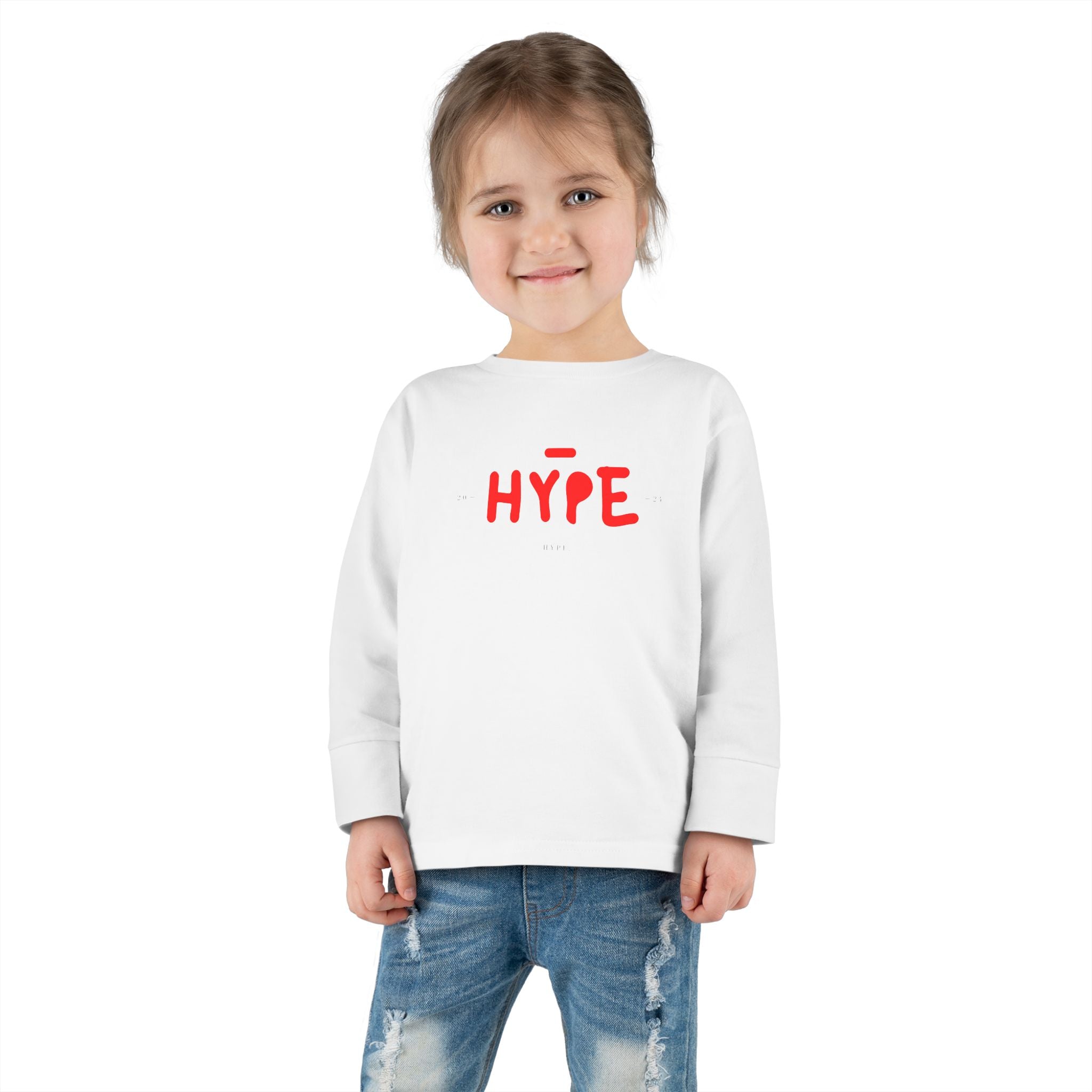 Toddler Long Sleeve Tee HYPE Trendy Toddler Long Sleeve T Shirt