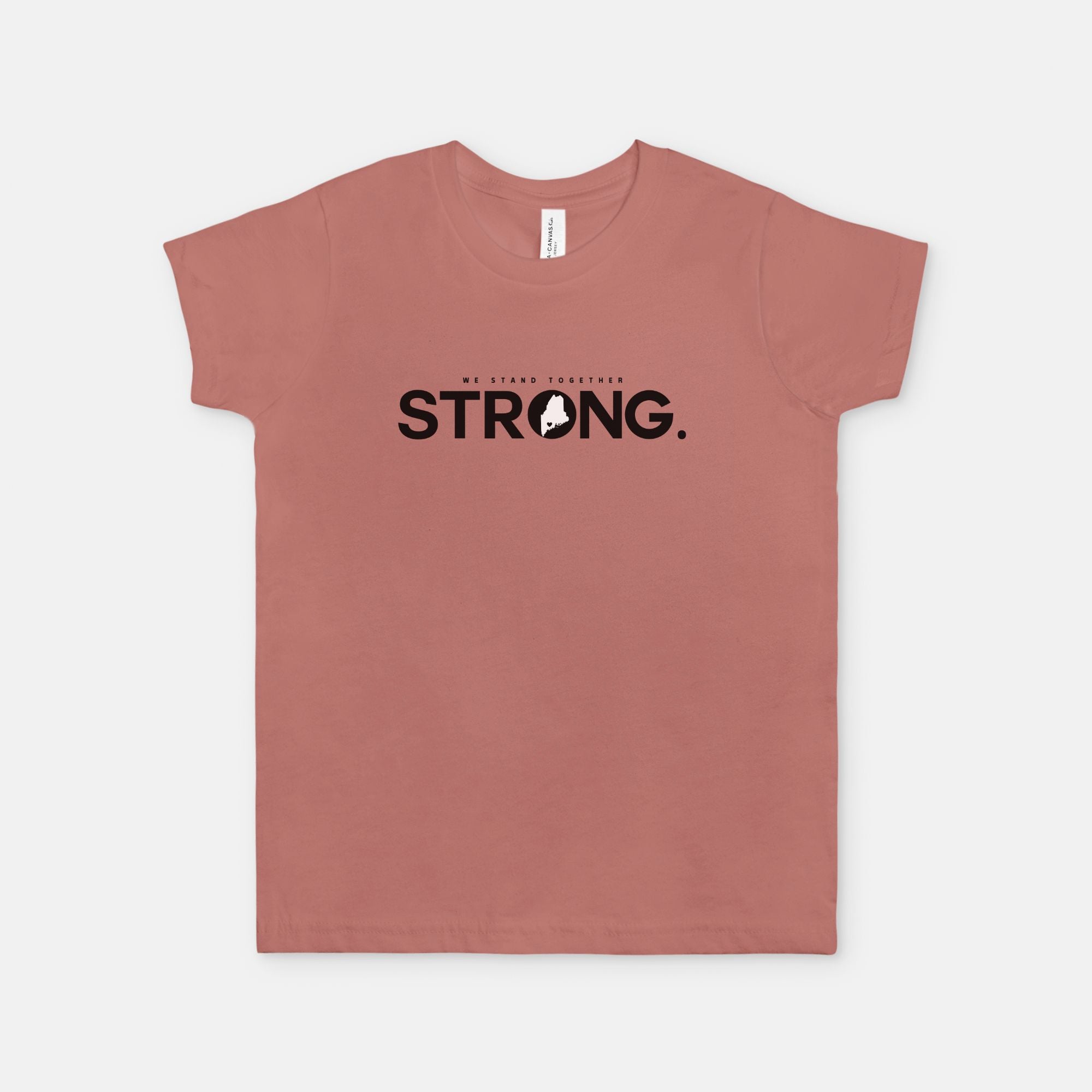 We Stand Together STRONG. Maine Support Lewiston Youth Tee - ALL proceeds will go to victim funds