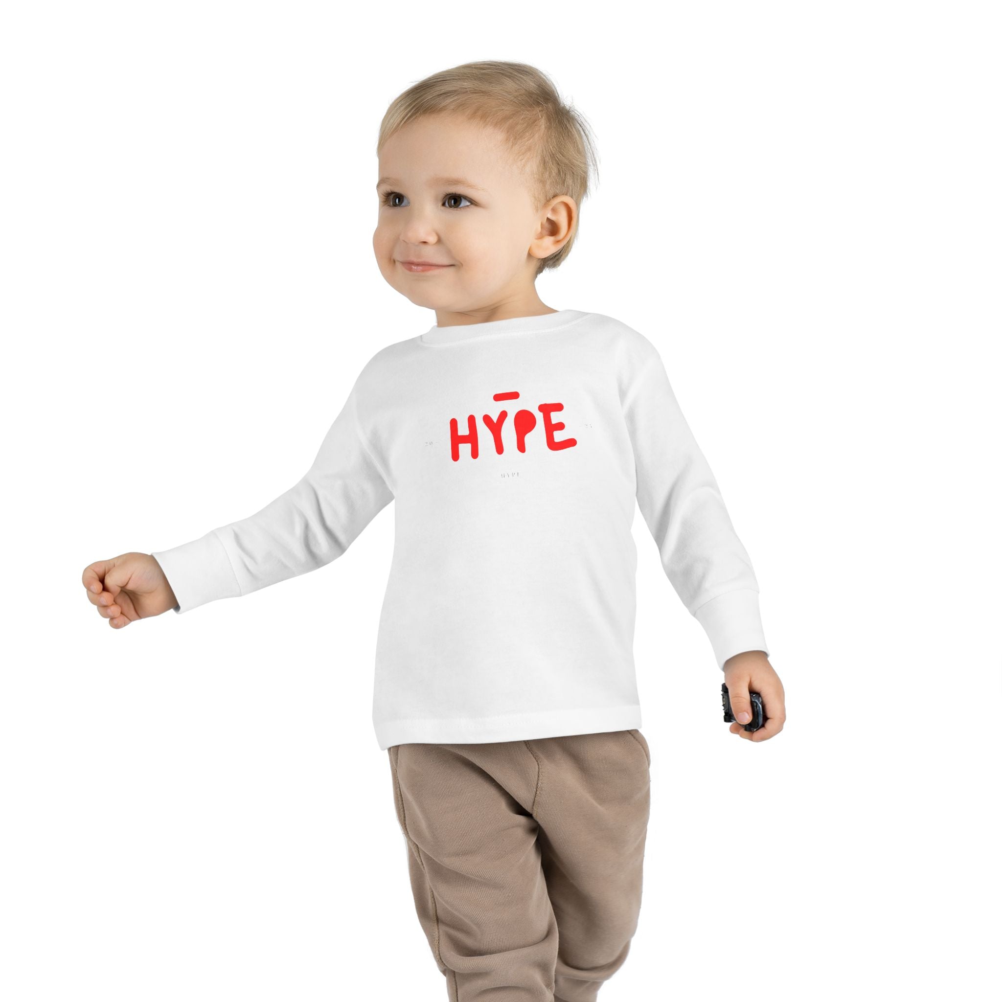Toddler Long Sleeve Tee HYPE Trendy Toddler Long Sleeve T Shirt