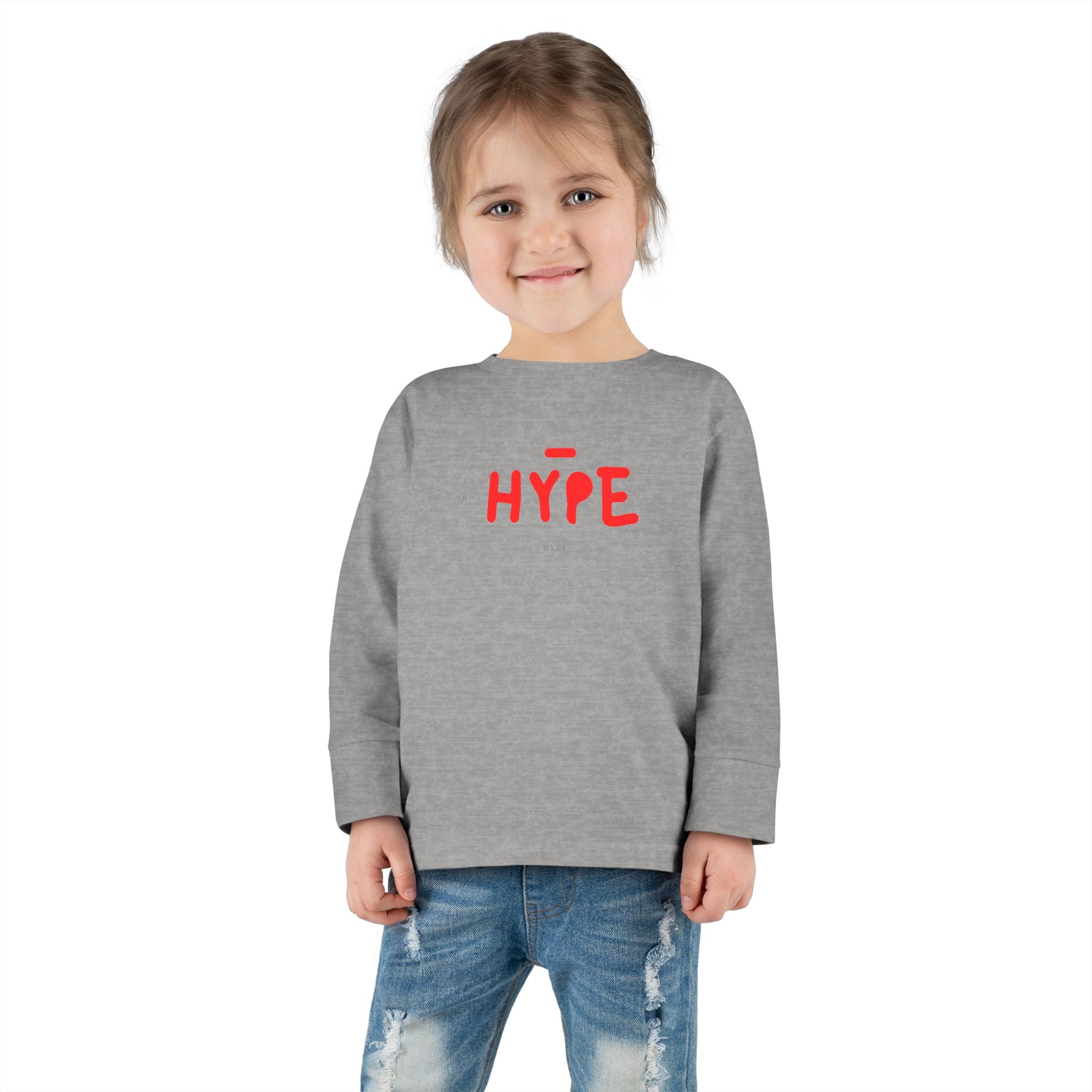 Toddler Long Sleeve Tee HYPE Trendy Toddler Long Sleeve T Shirt