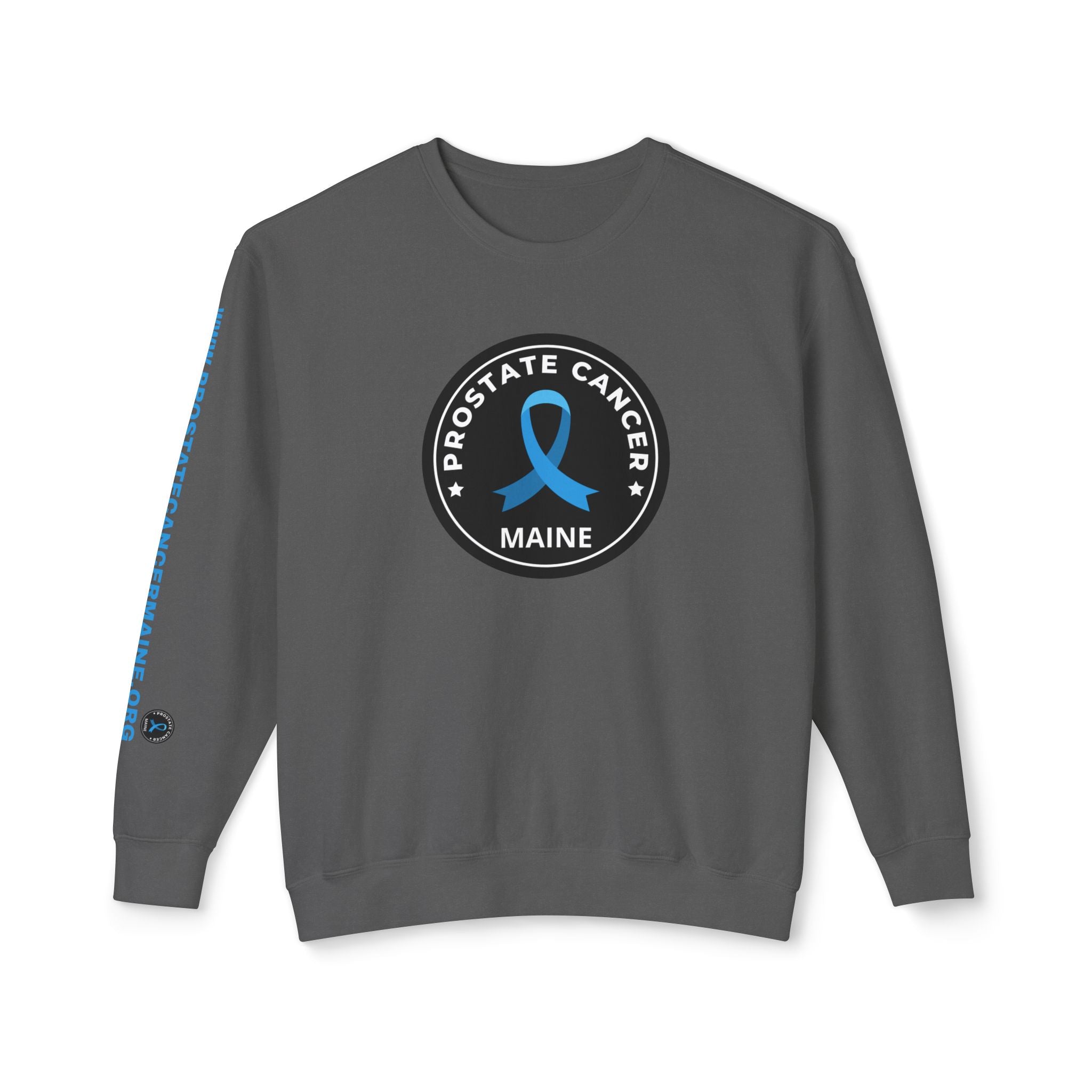 Prostate Cancer Maine Gender Neutral Lightweight Crewneck Sweatshirt