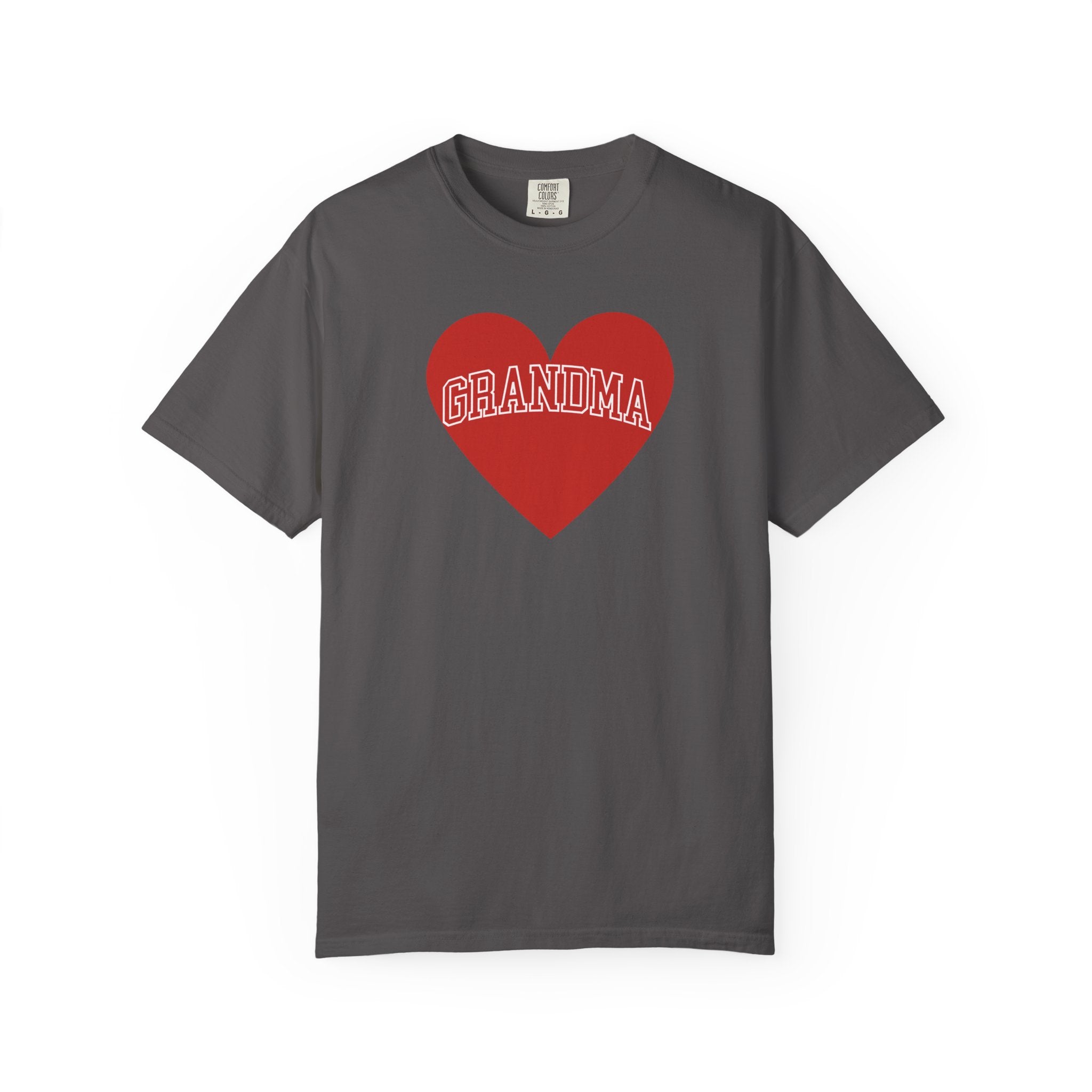 Heart & Soul Love My Grandma T-Shirt, Unisex Garment-Dyed Tee for Grandparents, Birthday Gift, Mother&