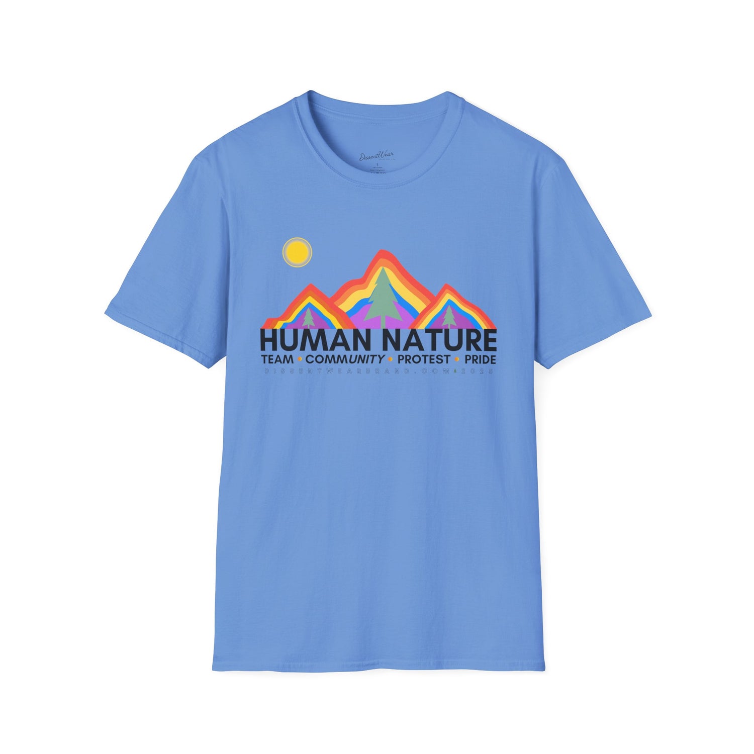 Human Nature Pride T-Shirt, Unisex Rainbow Tee, LGBTQ+ Apparel, Community Event Shirt, Gift for Equality Advocates