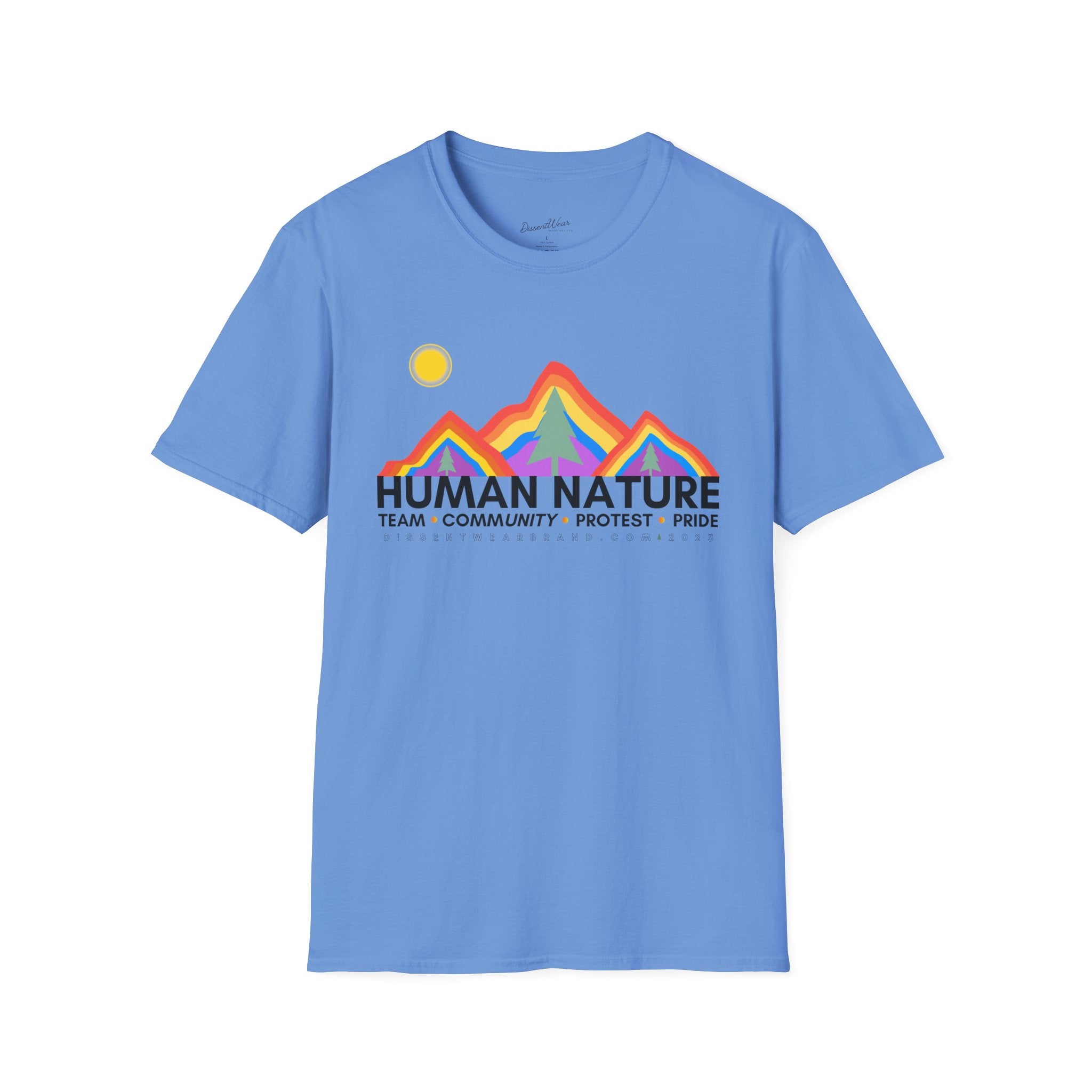 Human Nature Pride T-Shirt, Unisex Rainbow Tee, LGBTQ+ Apparel, Community Event Shirt, Gift for Equality Advocates