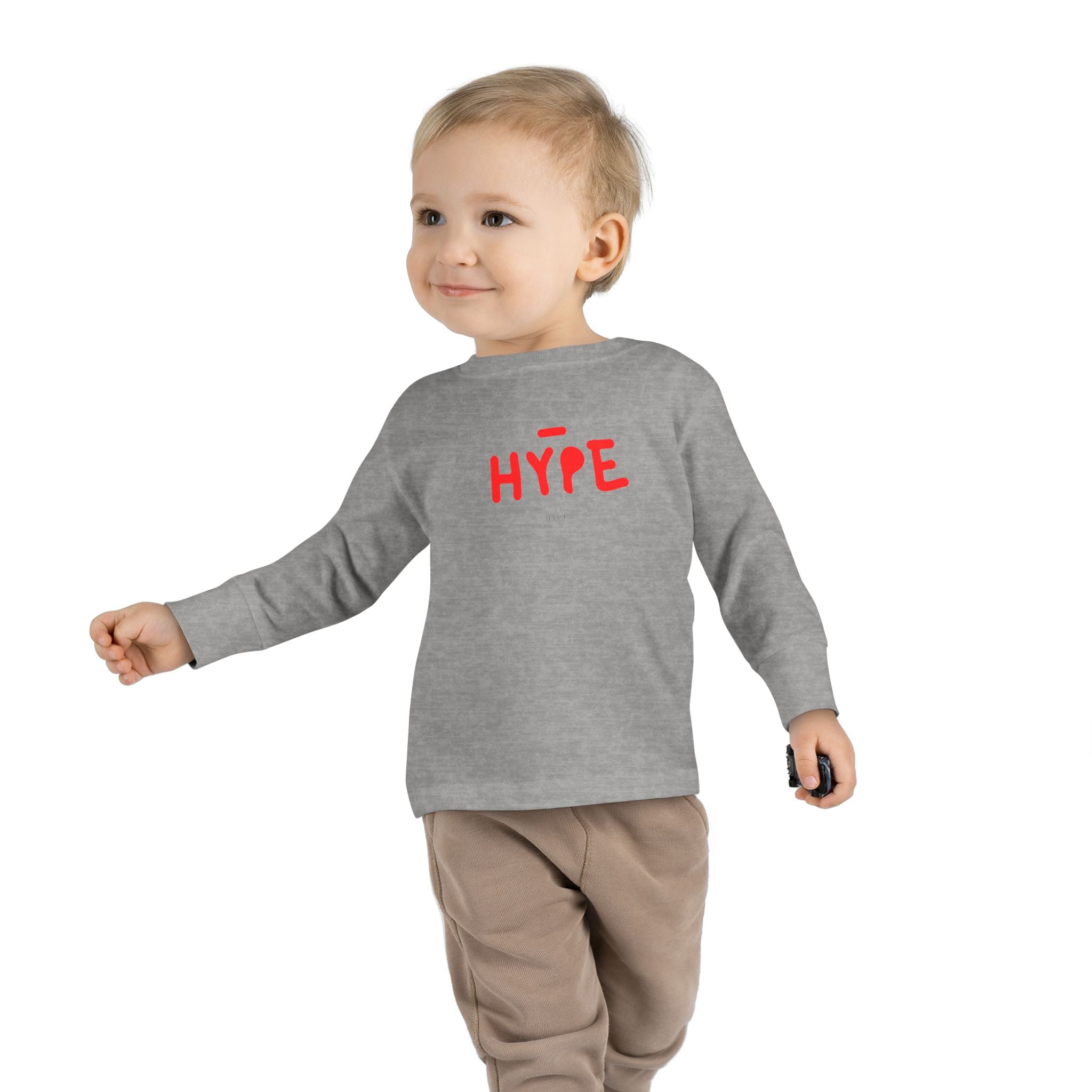 Toddler Long Sleeve Tee HYPE Trendy Toddler Long Sleeve T Shirt