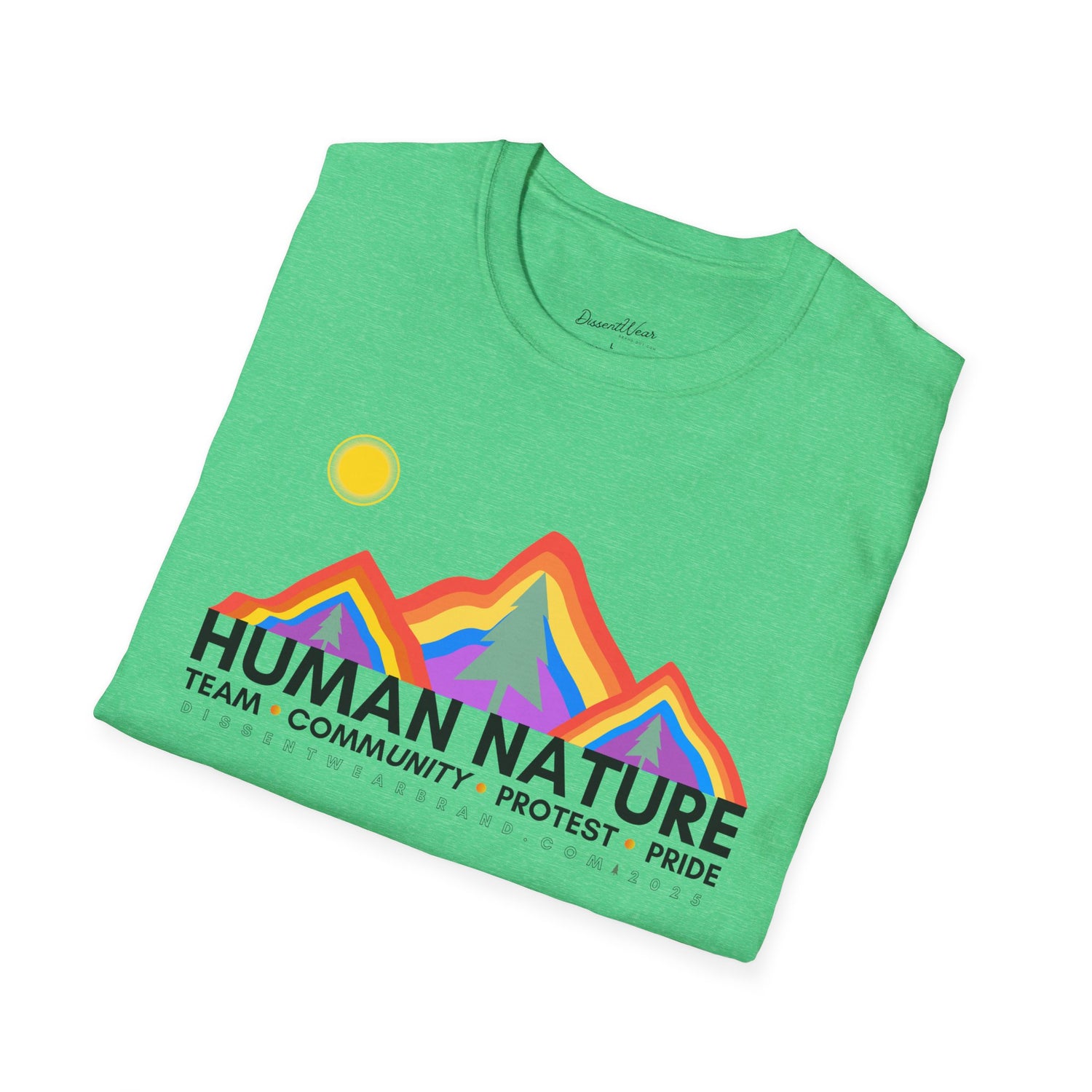 Human Nature Pride T-Shirt, Unisex Rainbow Tee, LGBTQ+ Apparel, Community Event Shirt, Gift for Equality Advocates