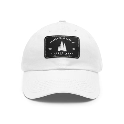 Dad Hat with Leather Patch (Rectangle)