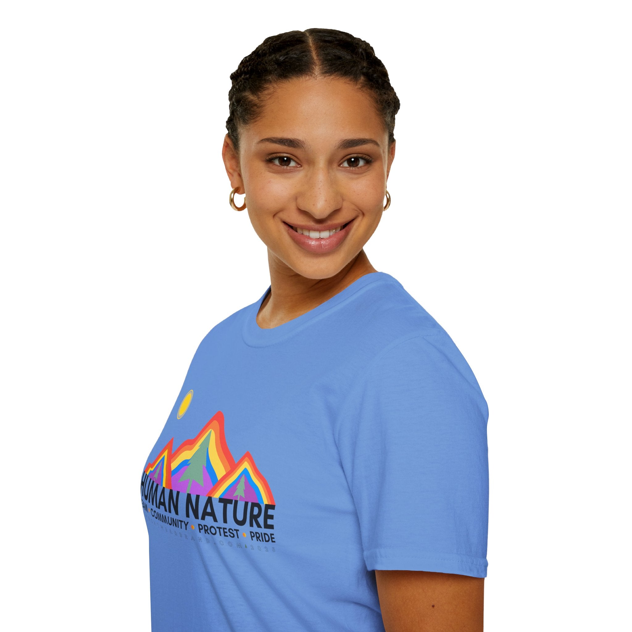Human Nature Pride T-Shirt, Unisex Rainbow Tee, LGBTQ+ Apparel, Community Event Shirt, Gift for Equality Advocates