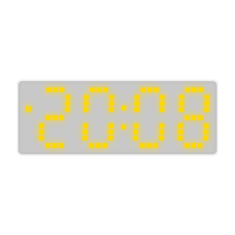 INS Personalized LED Large Character Electronic Clock Bedhead Alarm Clock Simple and Fashionable Colorful Large Screen