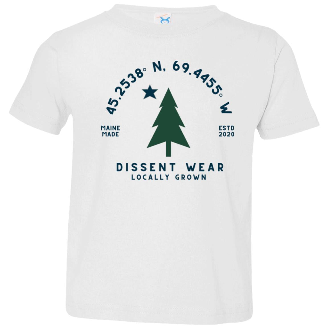 Maine Dissent Wear Flag Tee Maine Made Locally Grown