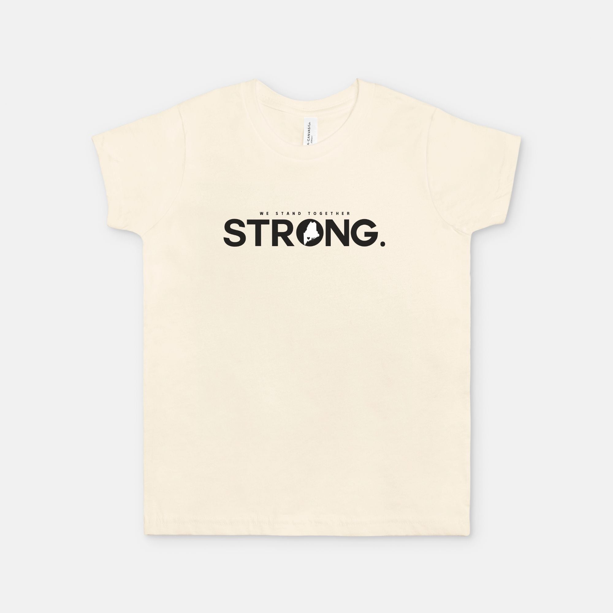We Stand Together STRONG. Maine Support Lewiston Youth Tee - ALL proceeds will go to victim funds