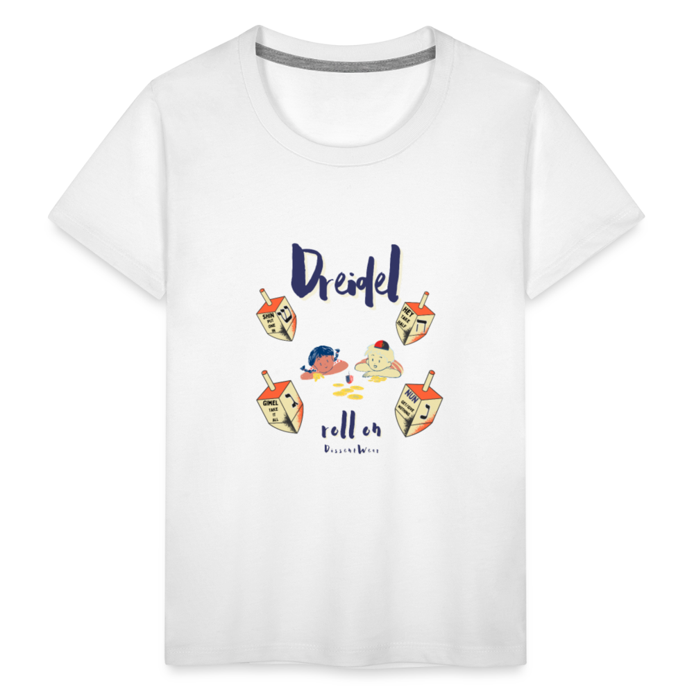 Dreidel ... Roll On Toddler Tee - white