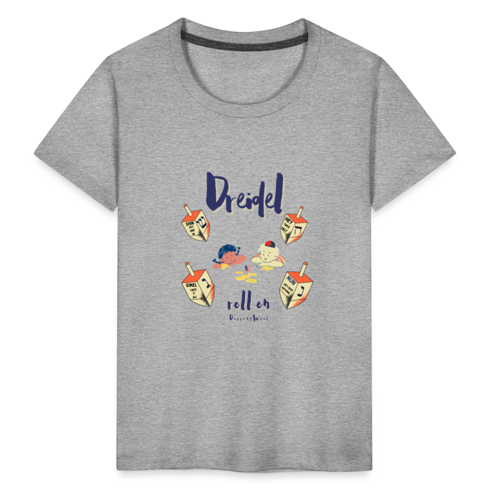 Dreidel ... Roll On Toddler Tee - heather gray