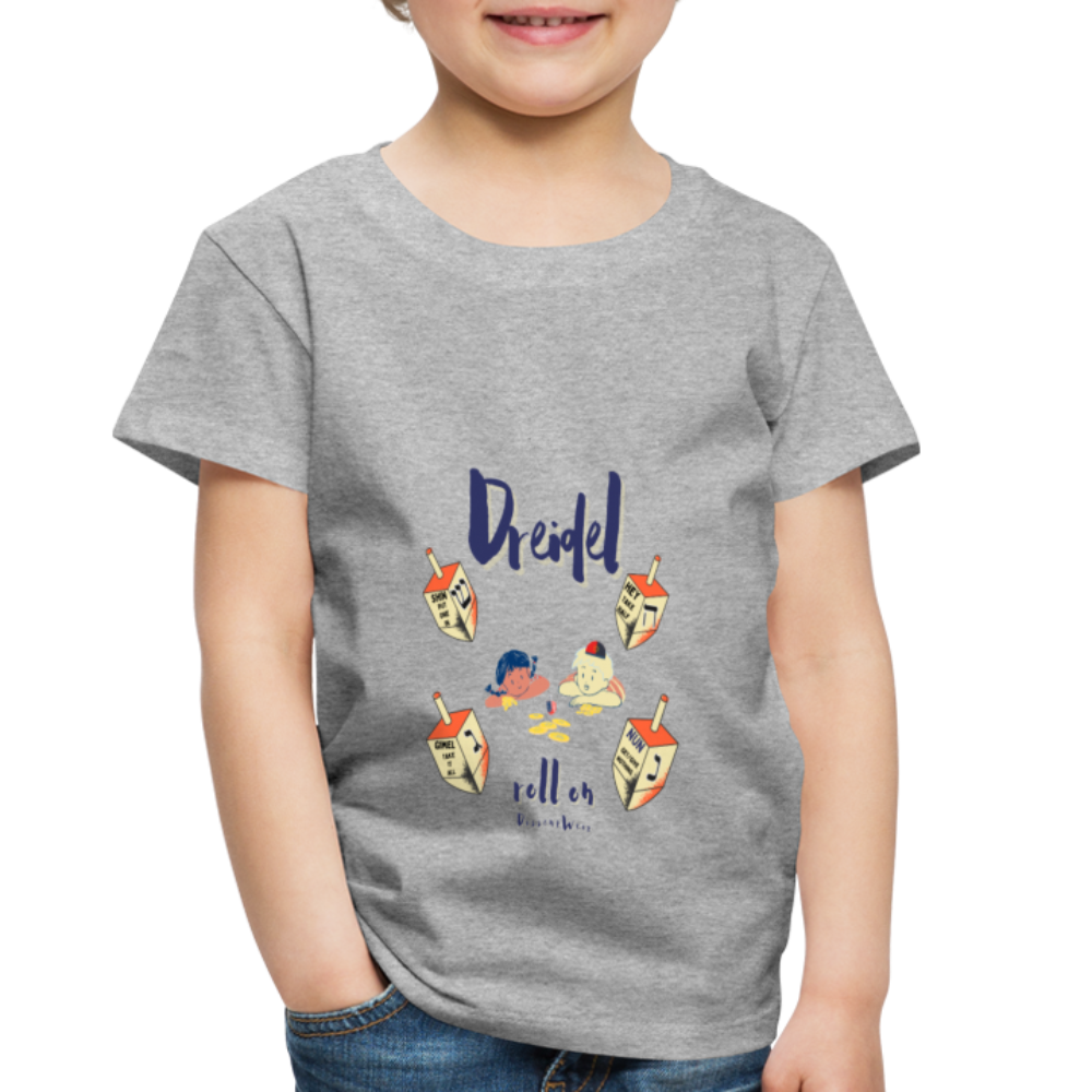 Dreidel ... Roll On Toddler Tee - heather gray